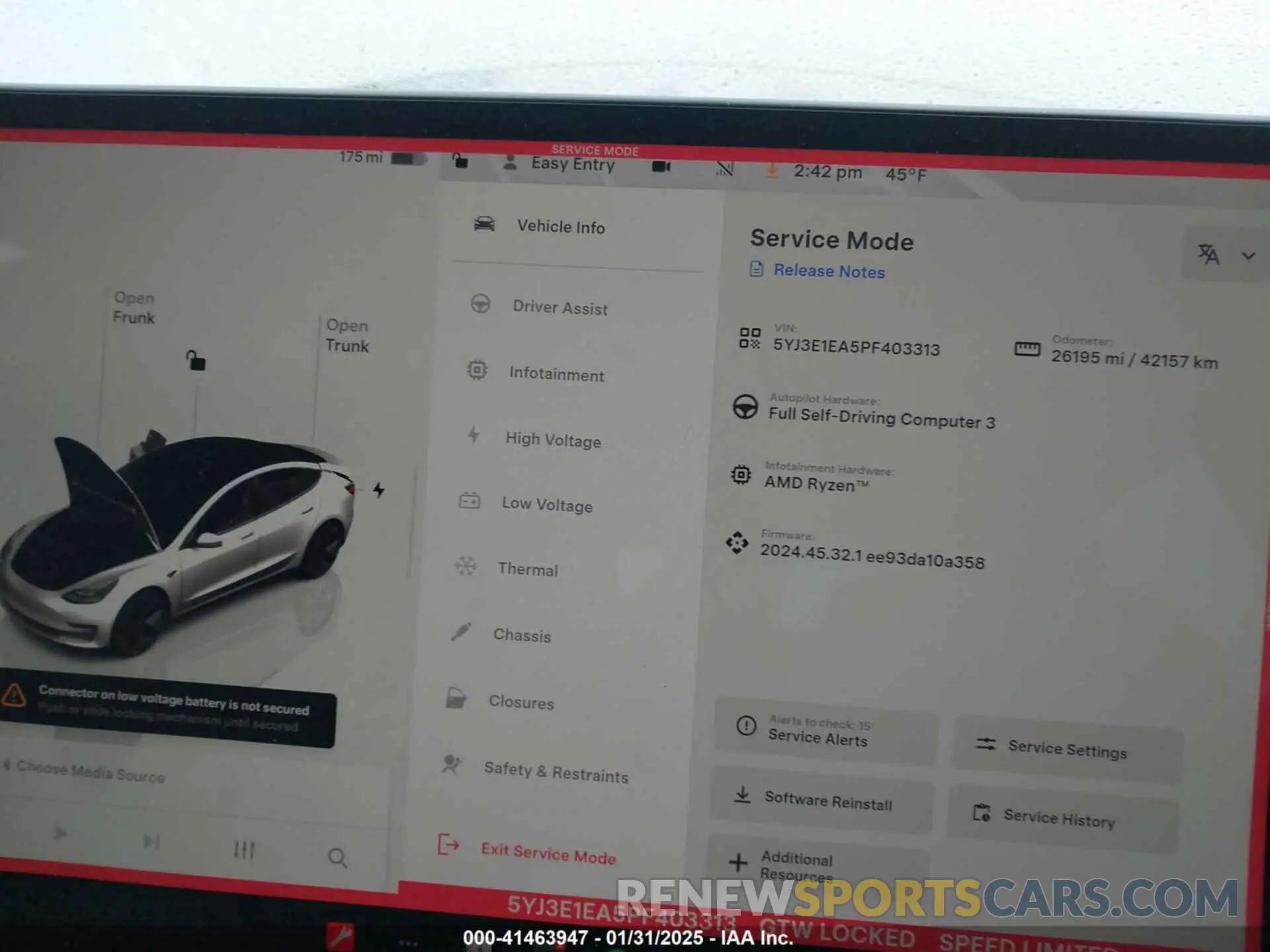 7 Photograph of a damaged car 5YJ3E1EA5PF403313 TESLA MODEL 3 2023