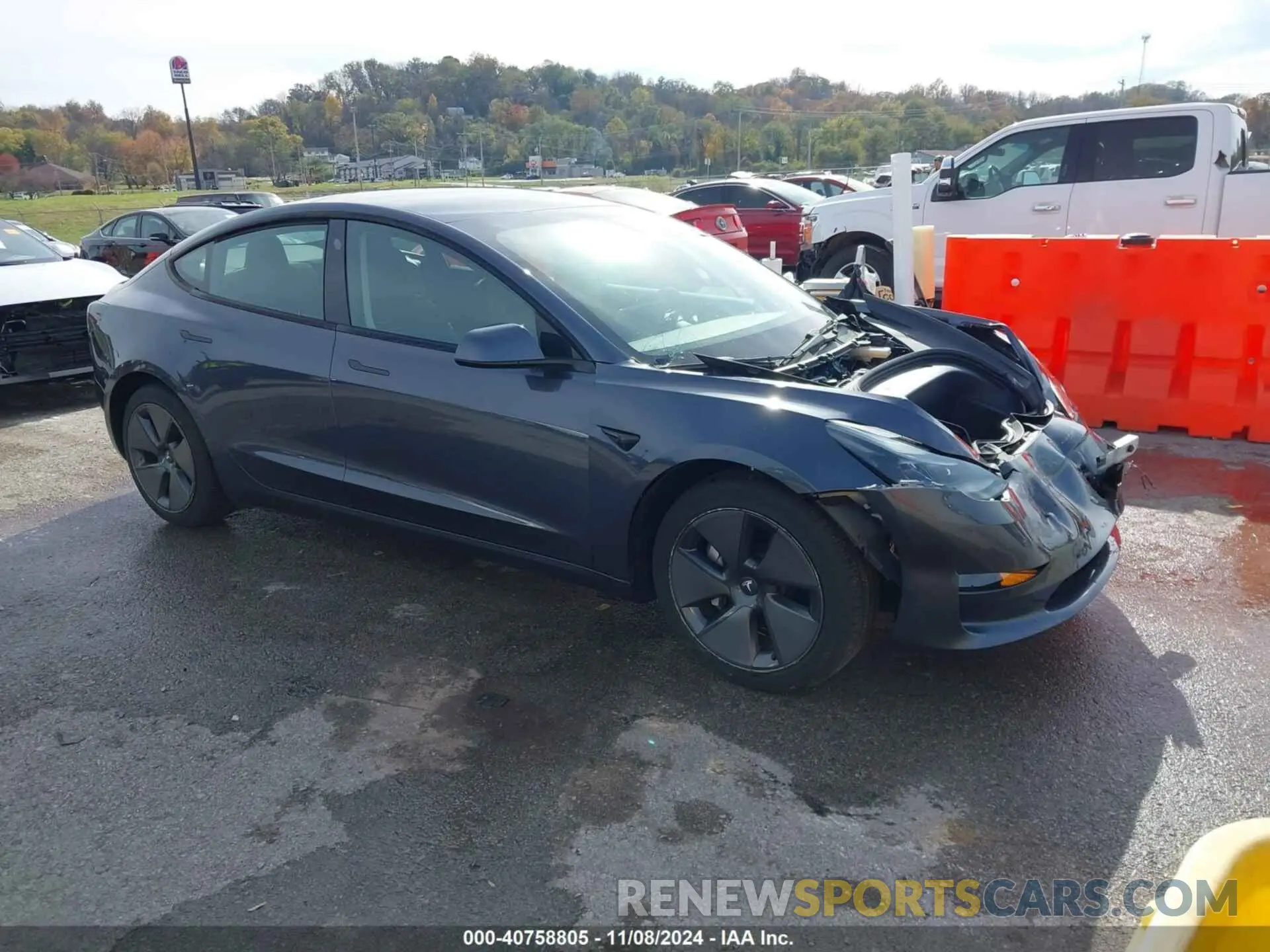 1 Photograph of a damaged car 5YJ3E1EA5PF407992 TESLA MODEL 3 2023