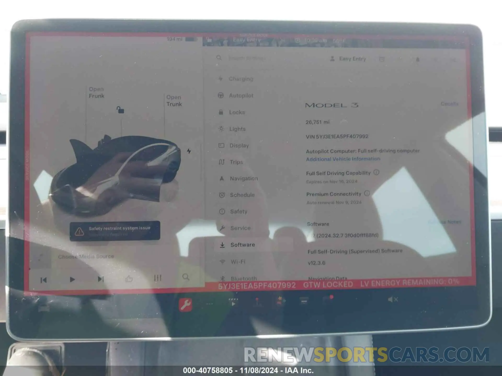 7 Photograph of a damaged car 5YJ3E1EA5PF407992 TESLA MODEL 3 2023
