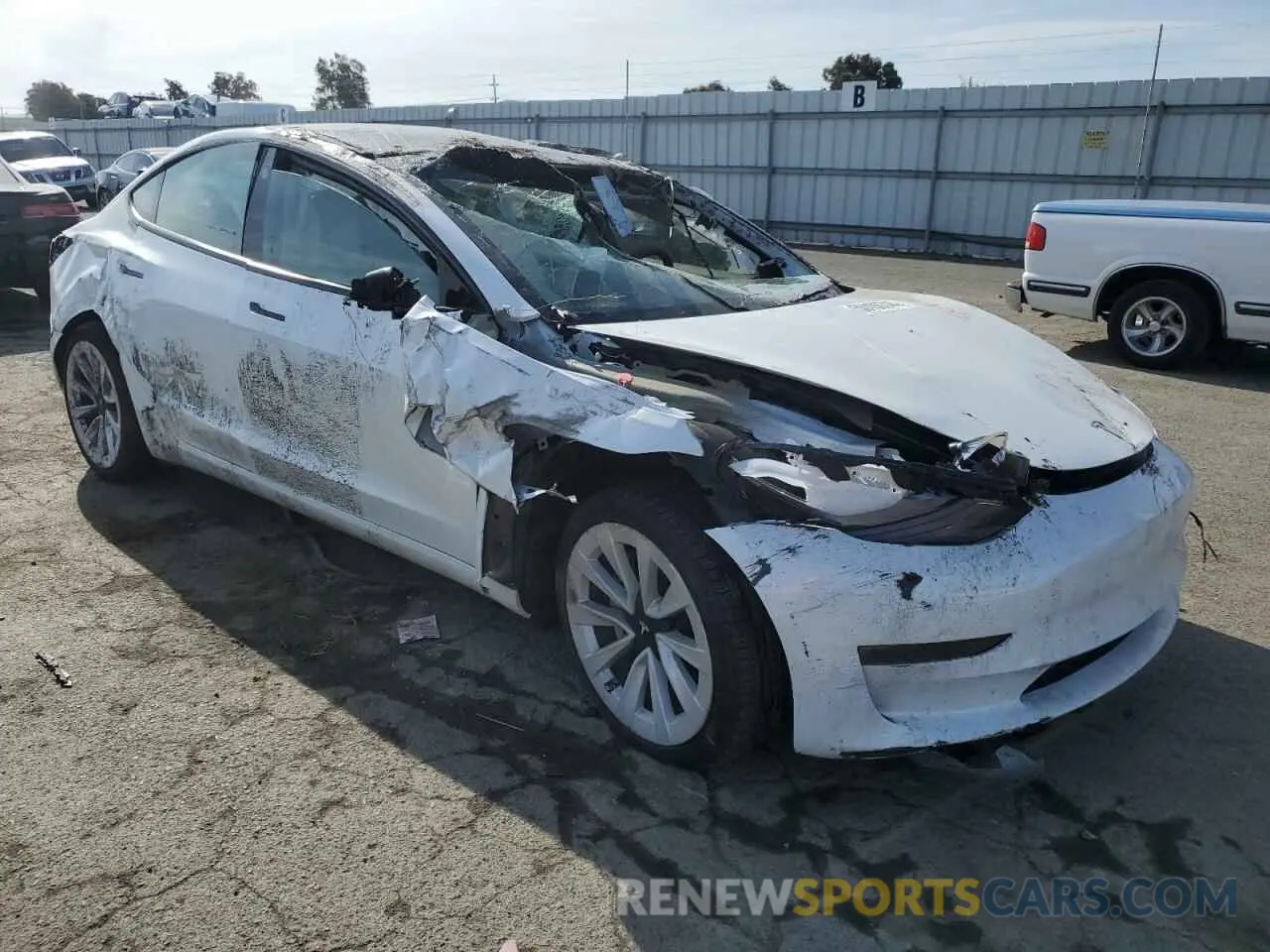 4 Фотография поврежденного автомобиля 5YJ3E1EA5PF497788 TESLA MODEL 3 2023