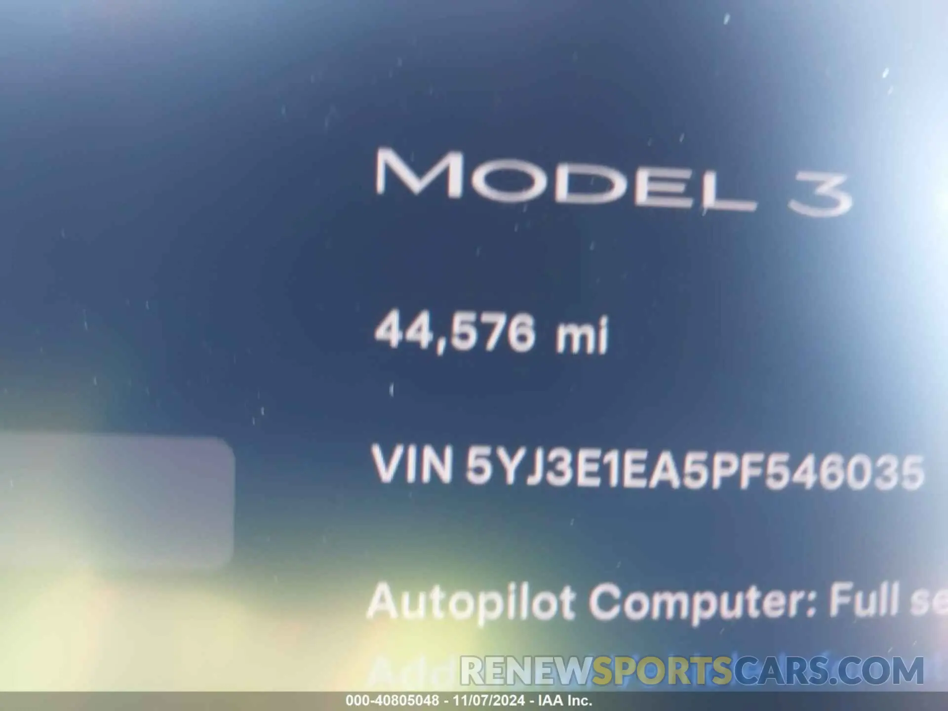 15 Фотография поврежденного автомобиля 5YJ3E1EA5PF546035 TESLA MODEL 3 2023