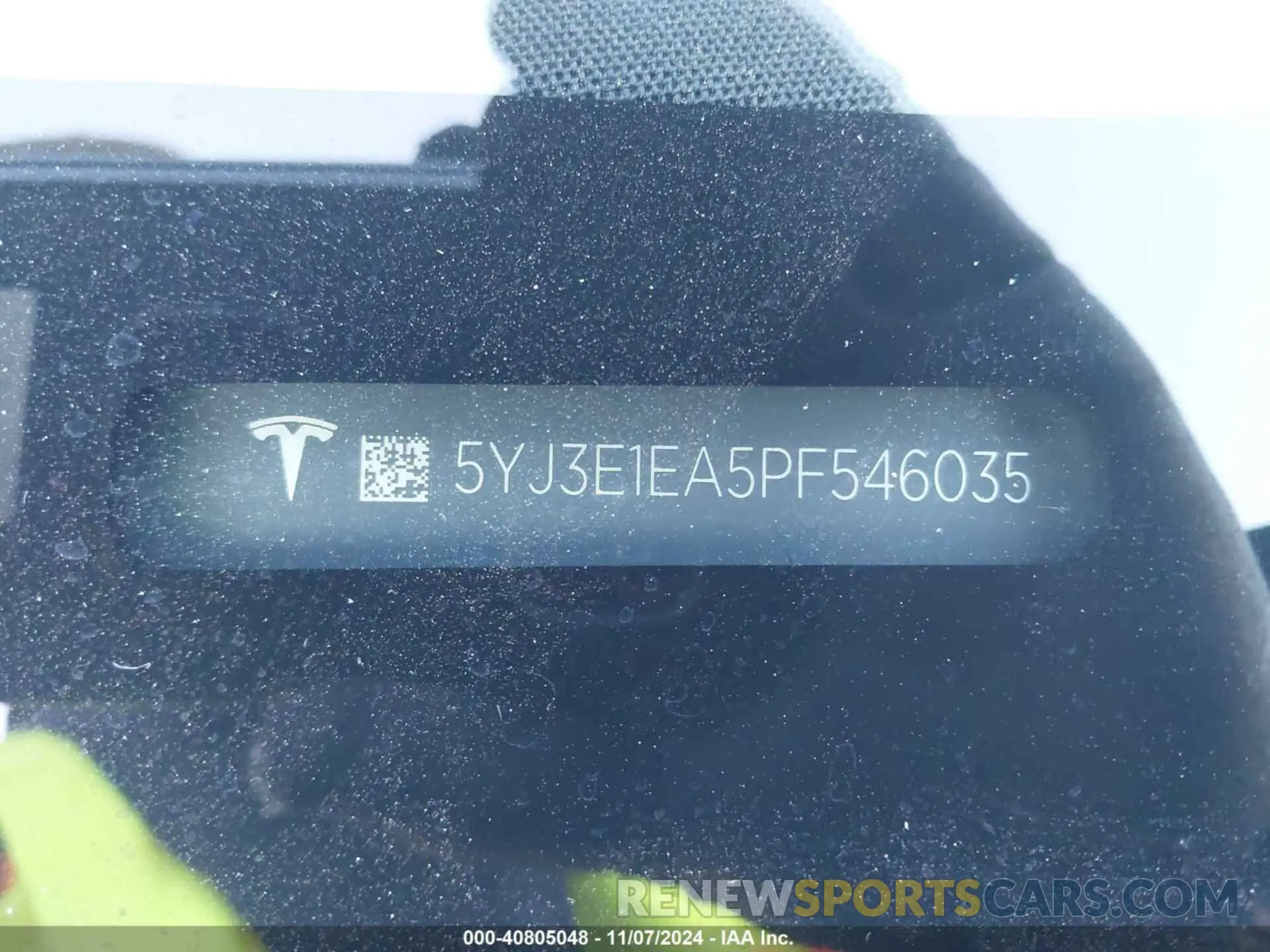 9 Фотография поврежденного автомобиля 5YJ3E1EA5PF546035 TESLA MODEL 3 2023
