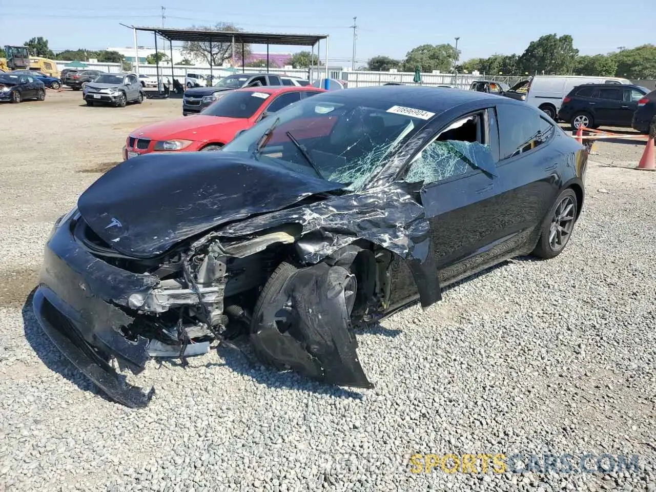 1 Фотография поврежденного автомобиля 5YJ3E1EA5PF568892 TESLA MODEL 3 2023