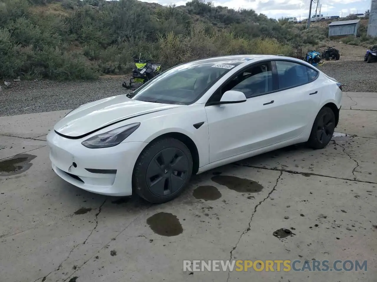 1 Photograph of a damaged car 5YJ3E1EA5PF603236 TESLA MODEL 3 2023