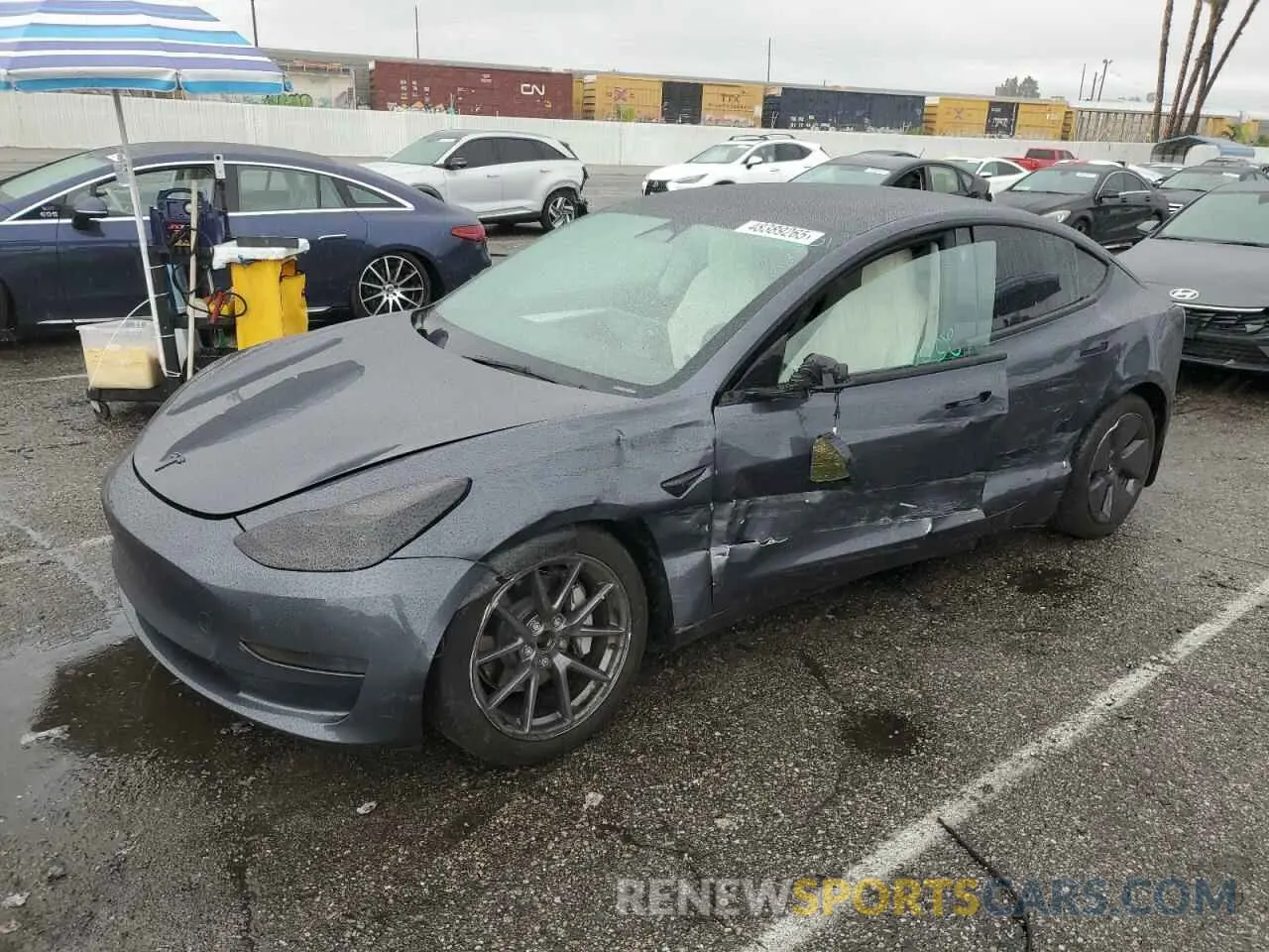 1 Photograph of a damaged car 5YJ3E1EA5PF640805 TESLA MODEL 3 2023
