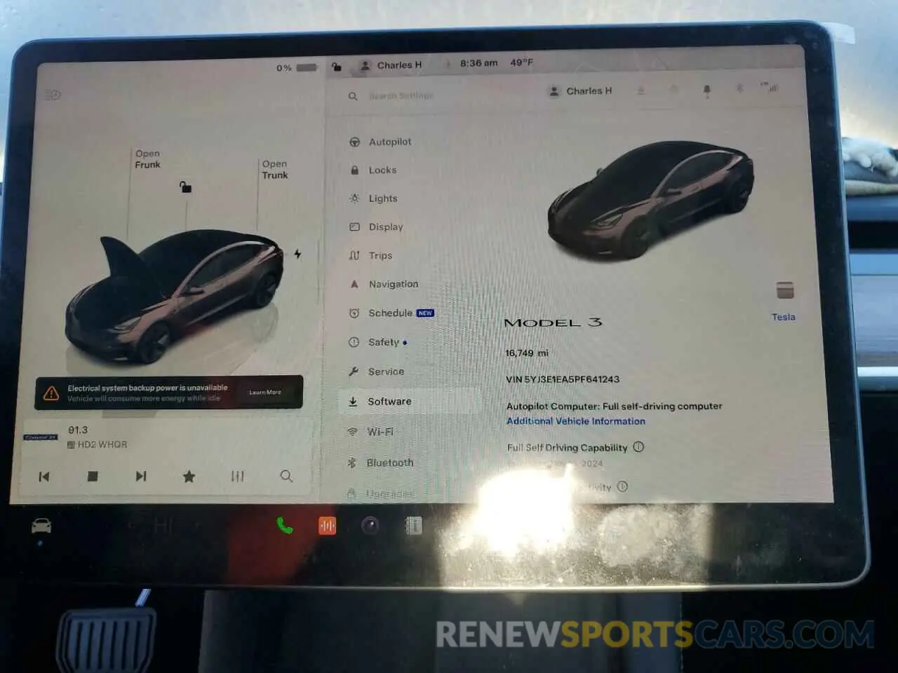 9 Photograph of a damaged car 5YJ3E1EA5PF641243 TESLA MODEL 3 2023