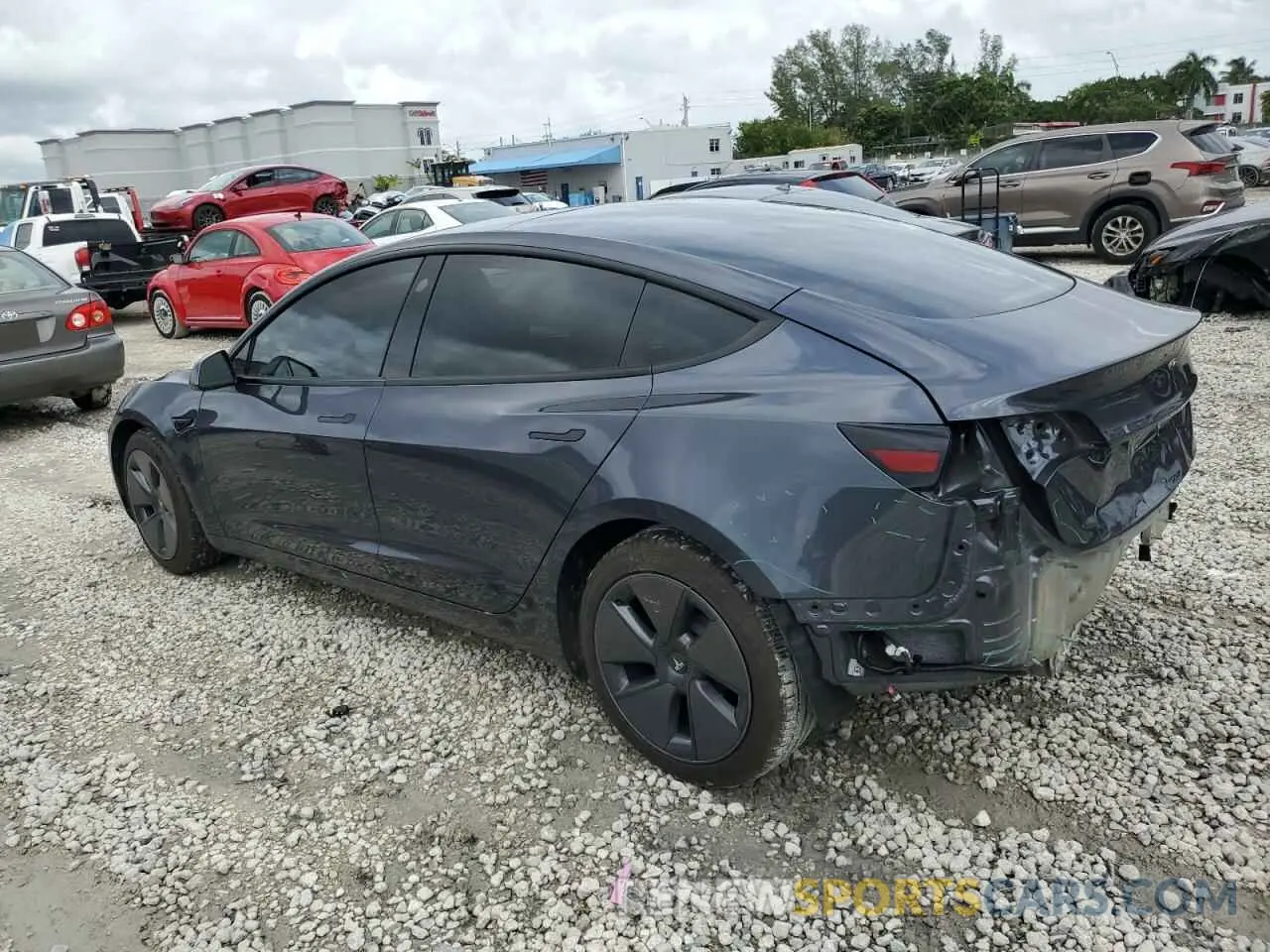 2 Photograph of a damaged car 5YJ3E1EA5PF646801 TESLA MODEL 3 2023
