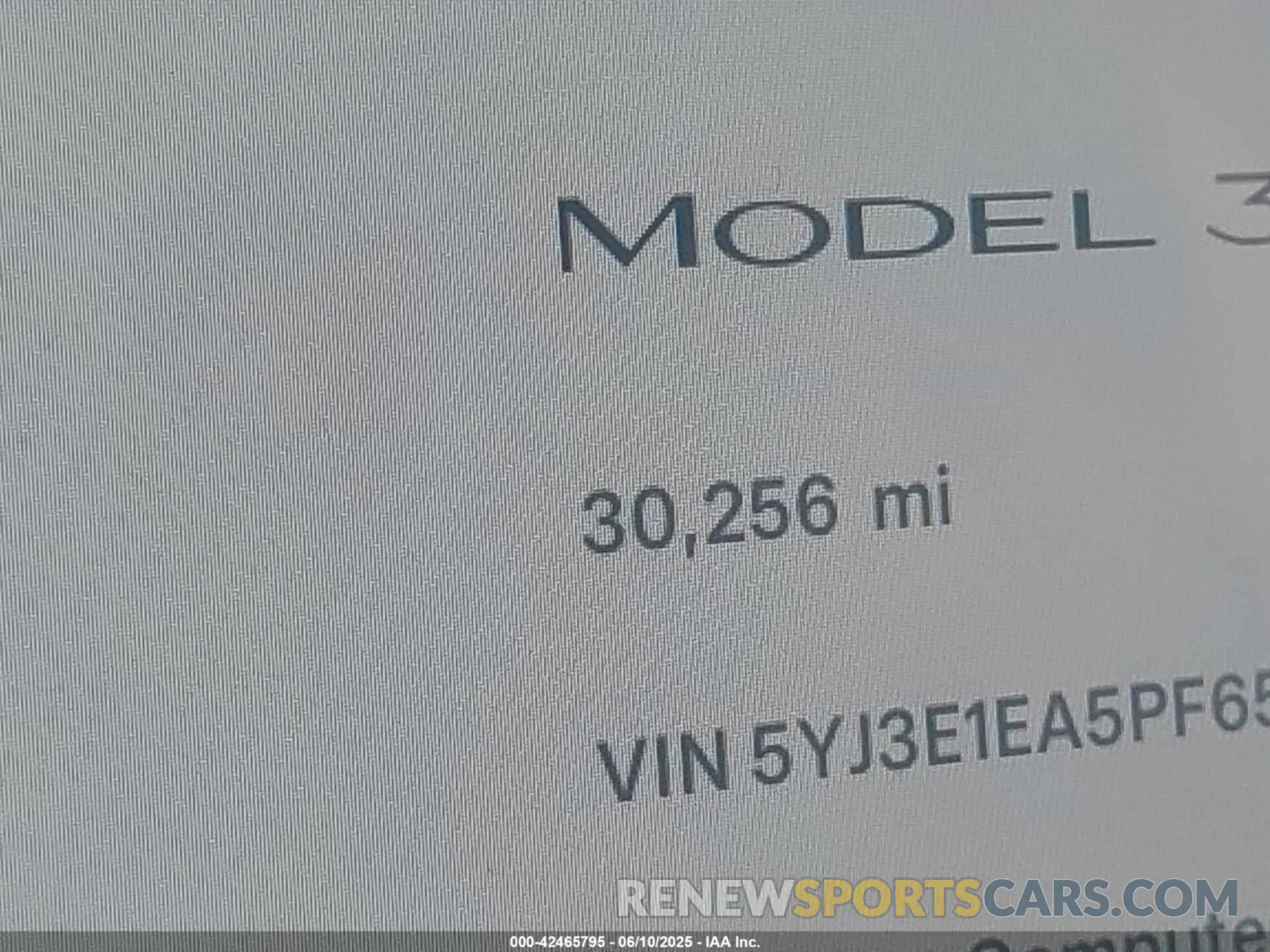 16 Photograph of a damaged car 5YJ3E1EA5PF656325 TESLA MODEL 3 2023