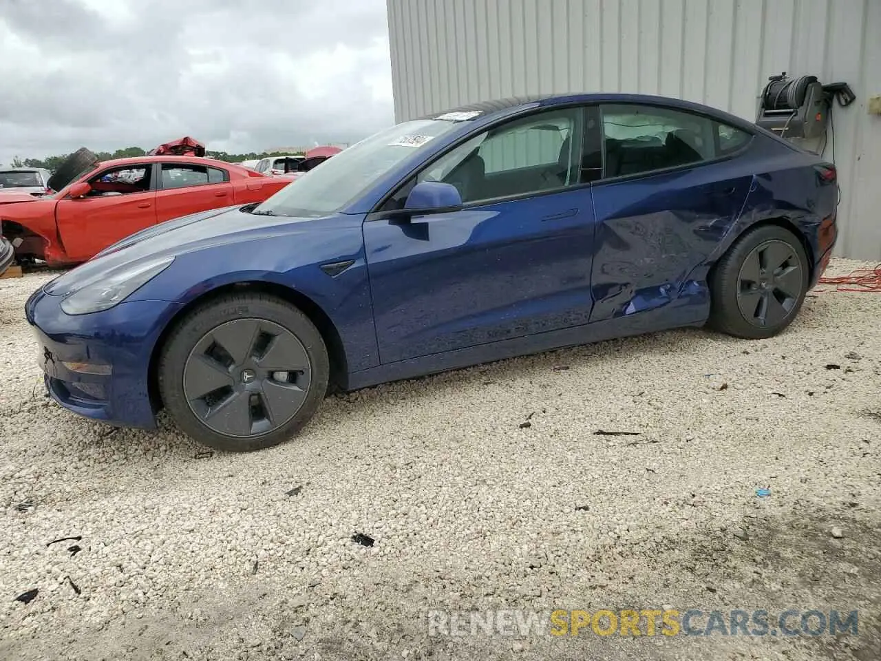 1 Photograph of a damaged car 5YJ3E1EA5PF666787 TESLA MODEL 3 2023