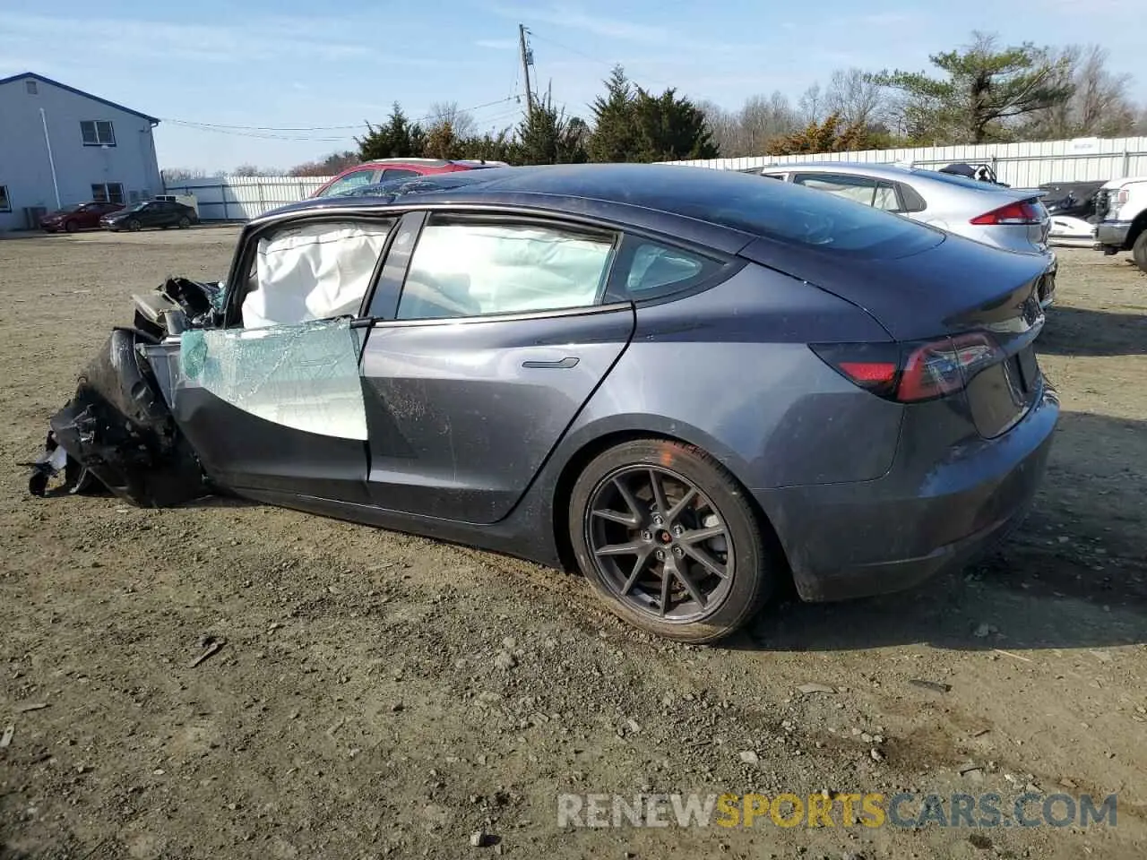 2 Photograph of a damaged car 5YJ3E1EA5PF668085 TESLA MODEL 3 2023