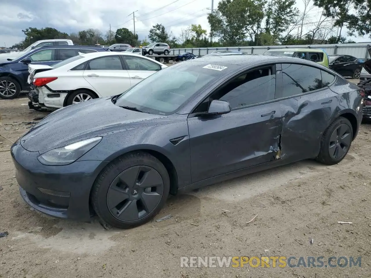 1 Фотография поврежденного автомобиля 5YJ3E1EA5PF674730 TESLA MODEL 3 2023
