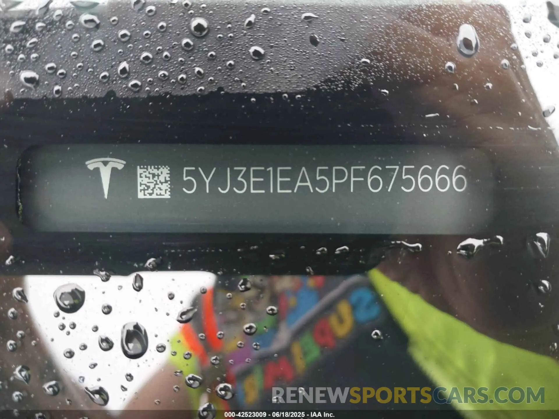 20 Фотография поврежденного автомобиля 5YJ3E1EA5PF675666 TESLA MODEL 3 2023