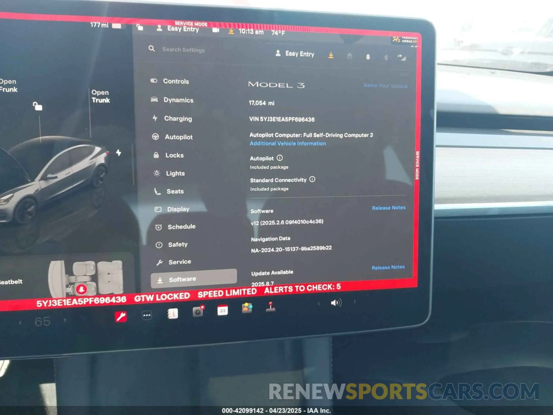 18 Фотография поврежденного автомобиля 5YJ3E1EA5PF696436 TESLA MODEL 3 2023