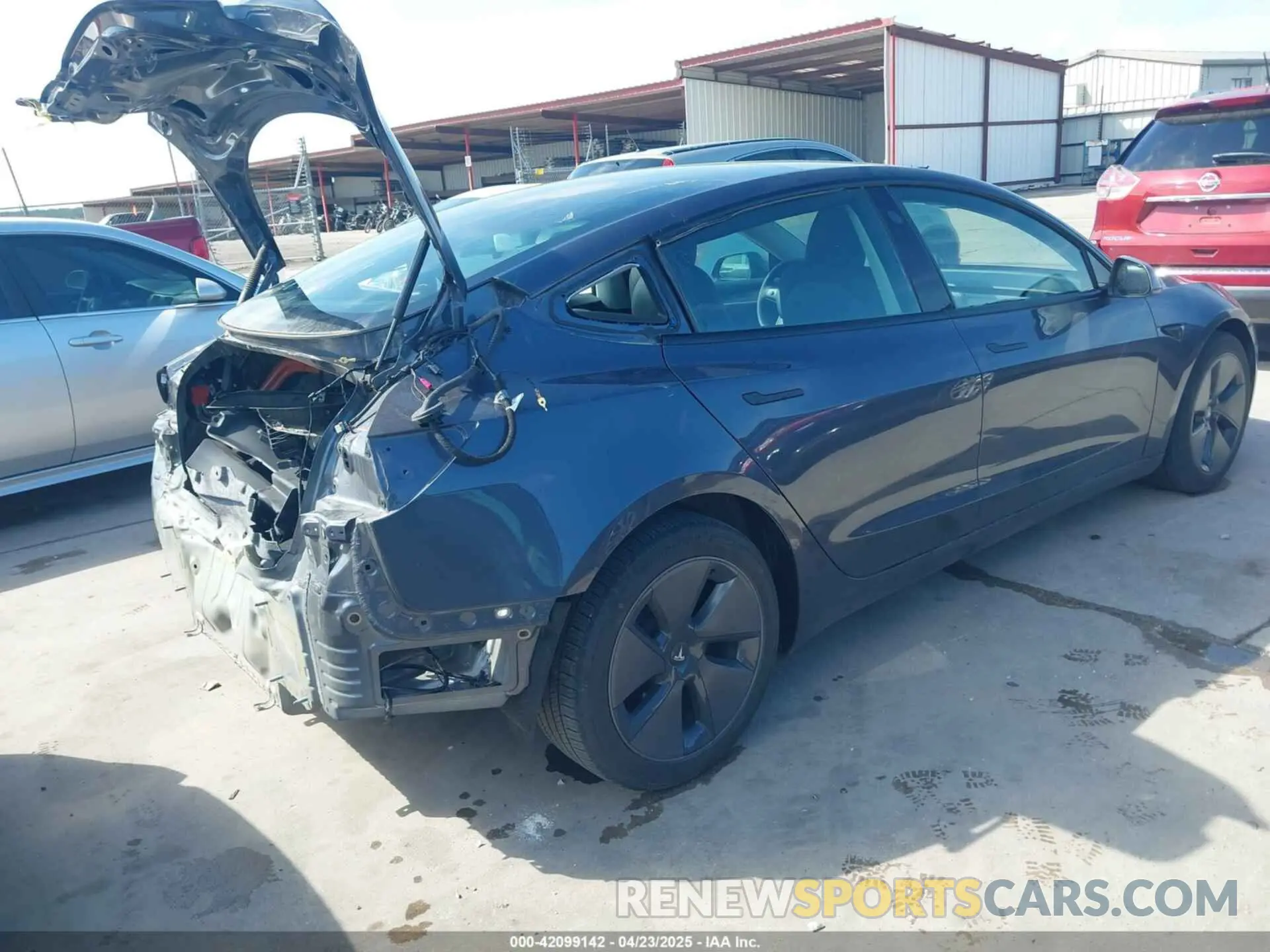 4 Фотография поврежденного автомобиля 5YJ3E1EA5PF696436 TESLA MODEL 3 2023