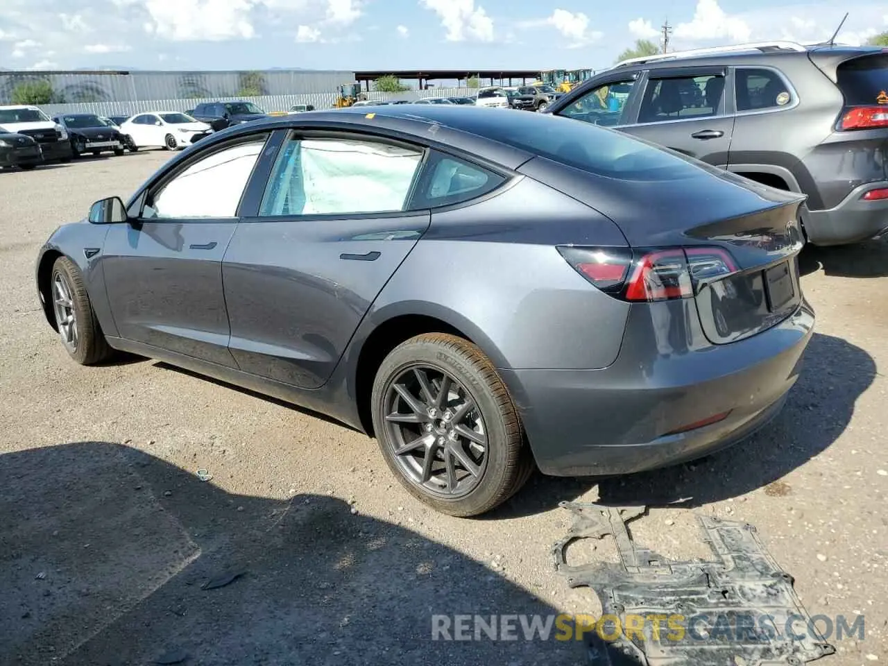 2 Photograph of a damaged car 5YJ3E1EA5PF705197 TESLA MODEL 3 2023