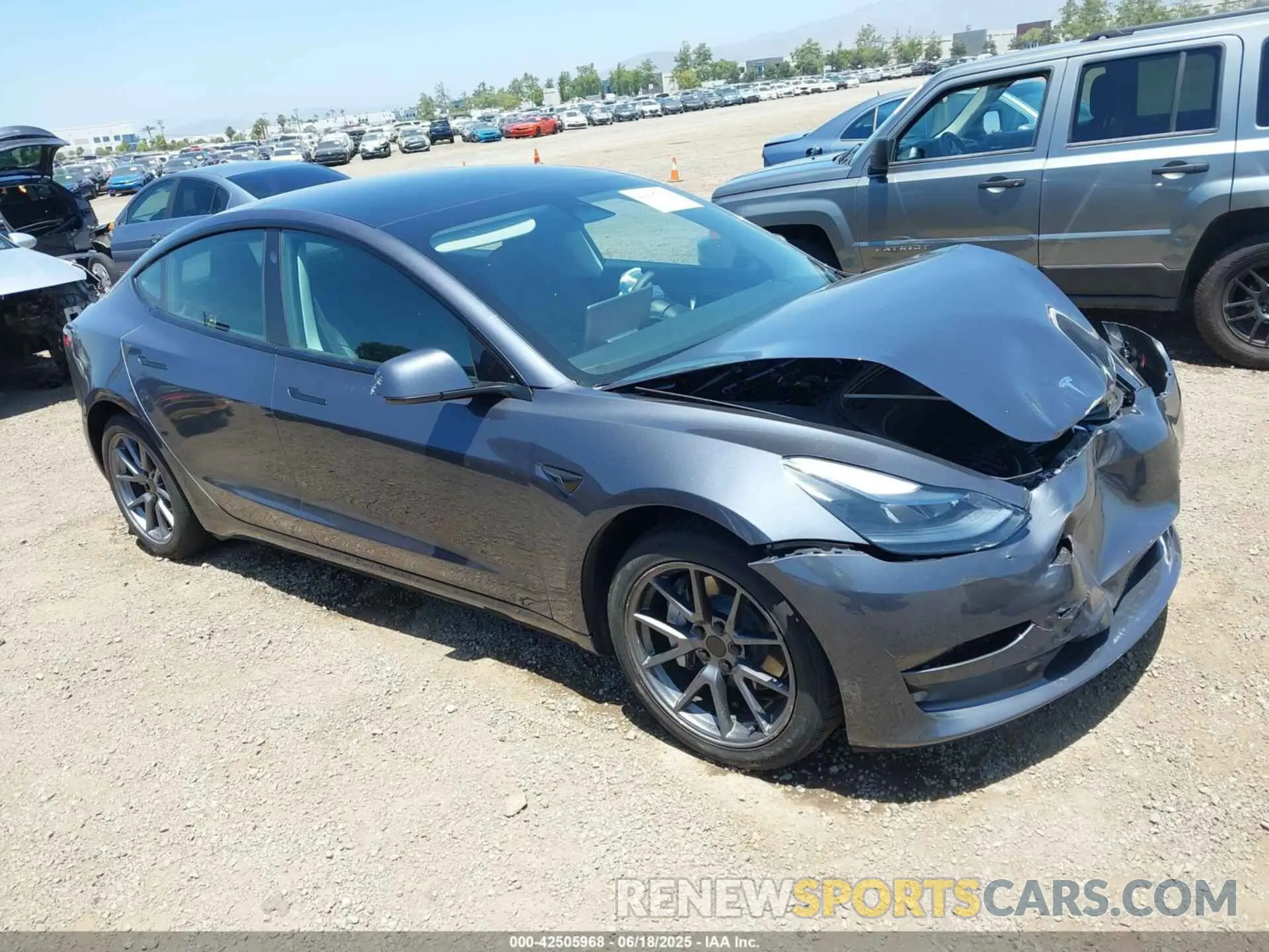 1 Photograph of a damaged car 5YJ3E1EA5PF709931 TESLA MODEL 3 2023