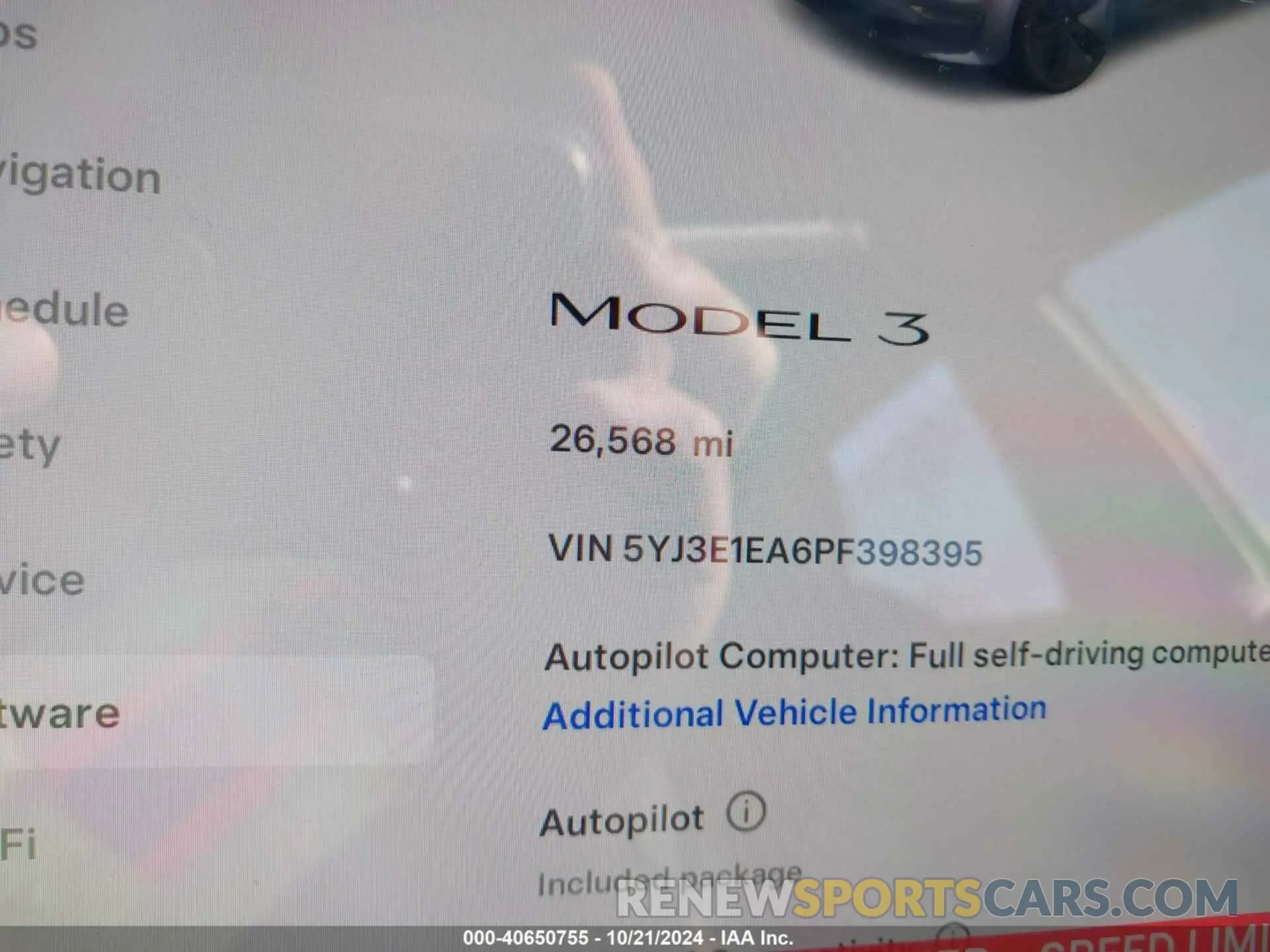 15 Photograph of a damaged car 5YJ3E1EA6PF398395 TESLA MODEL 3 2023