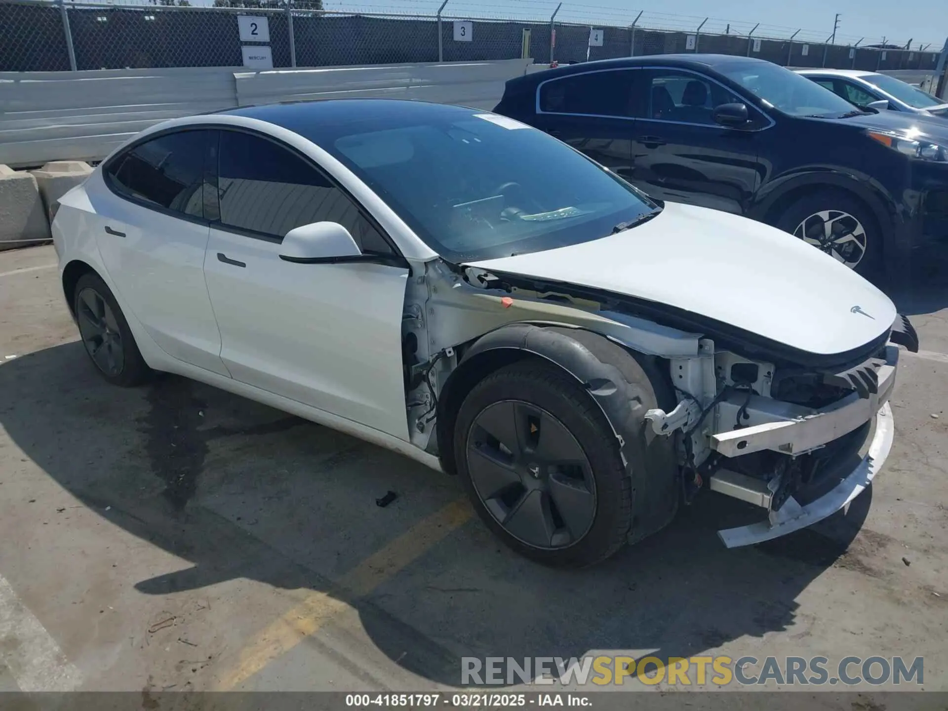 1 Photograph of a damaged car 5YJ3E1EA6PF405491 TESLA MODEL 3 2023