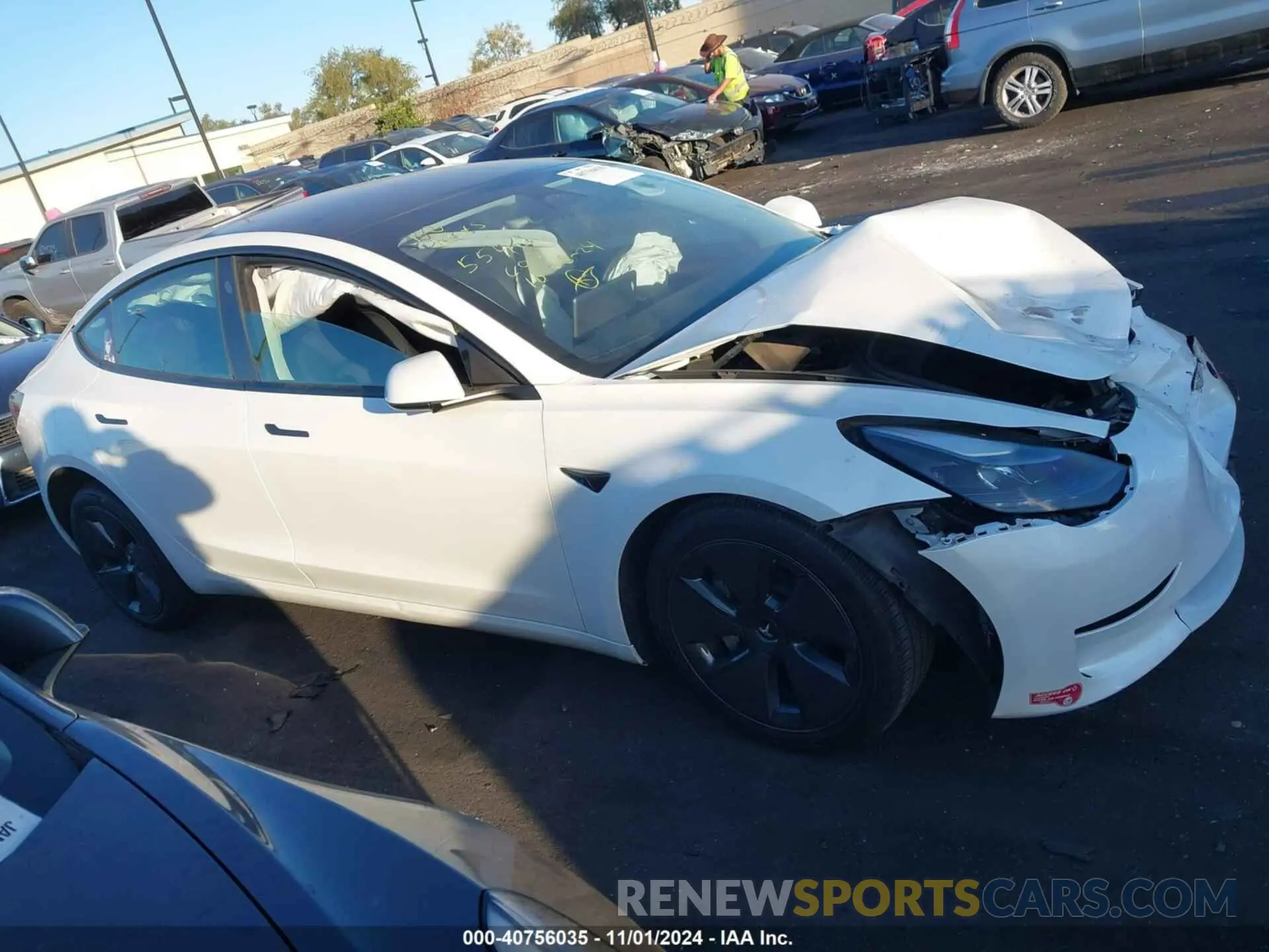 13 Photograph of a damaged car 5YJ3E1EA6PF407502 TESLA MODEL 3 2023