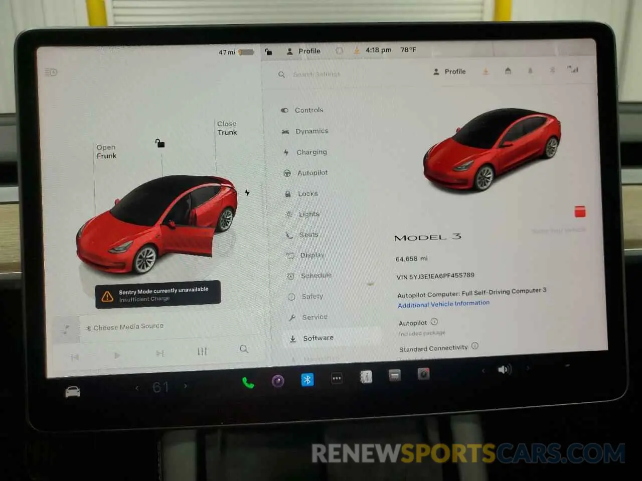 9 Photograph of a damaged car 5YJ3E1EA6PF455789 TESLA MODEL 3 2023