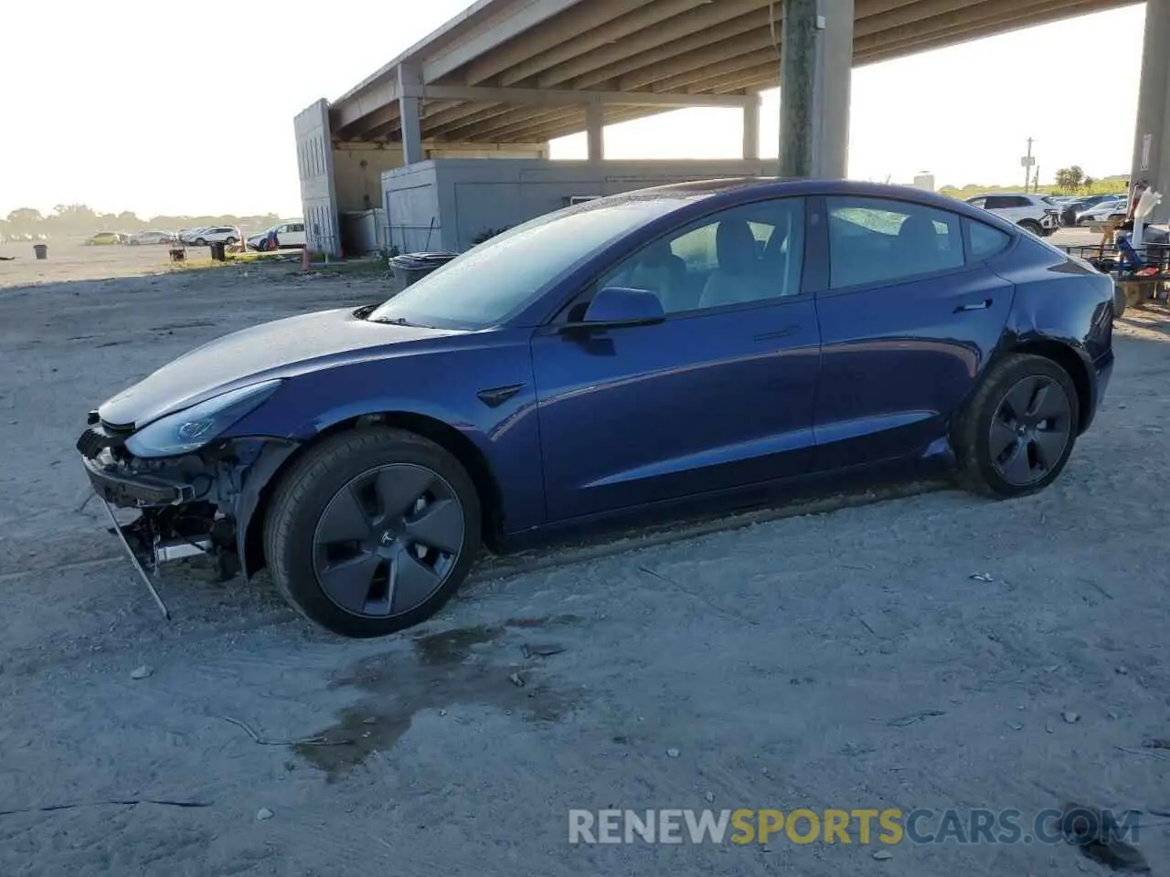 1 Photograph of a damaged car 5YJ3E1EA6PF457672 TESLA MODEL 3 2023