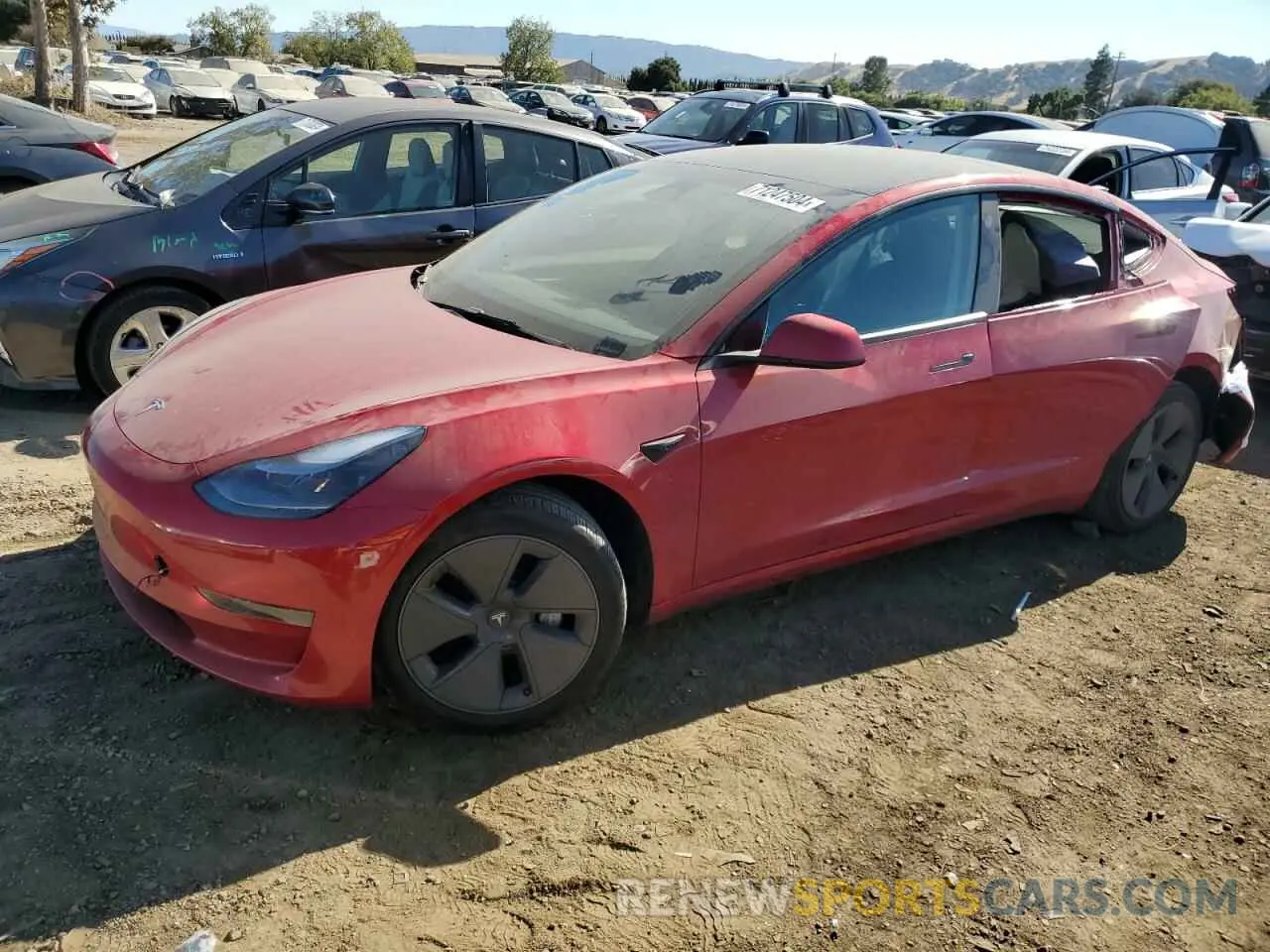 1 Фотография поврежденного автомобиля 5YJ3E1EA6PF460491 TESLA MODEL 3 2023