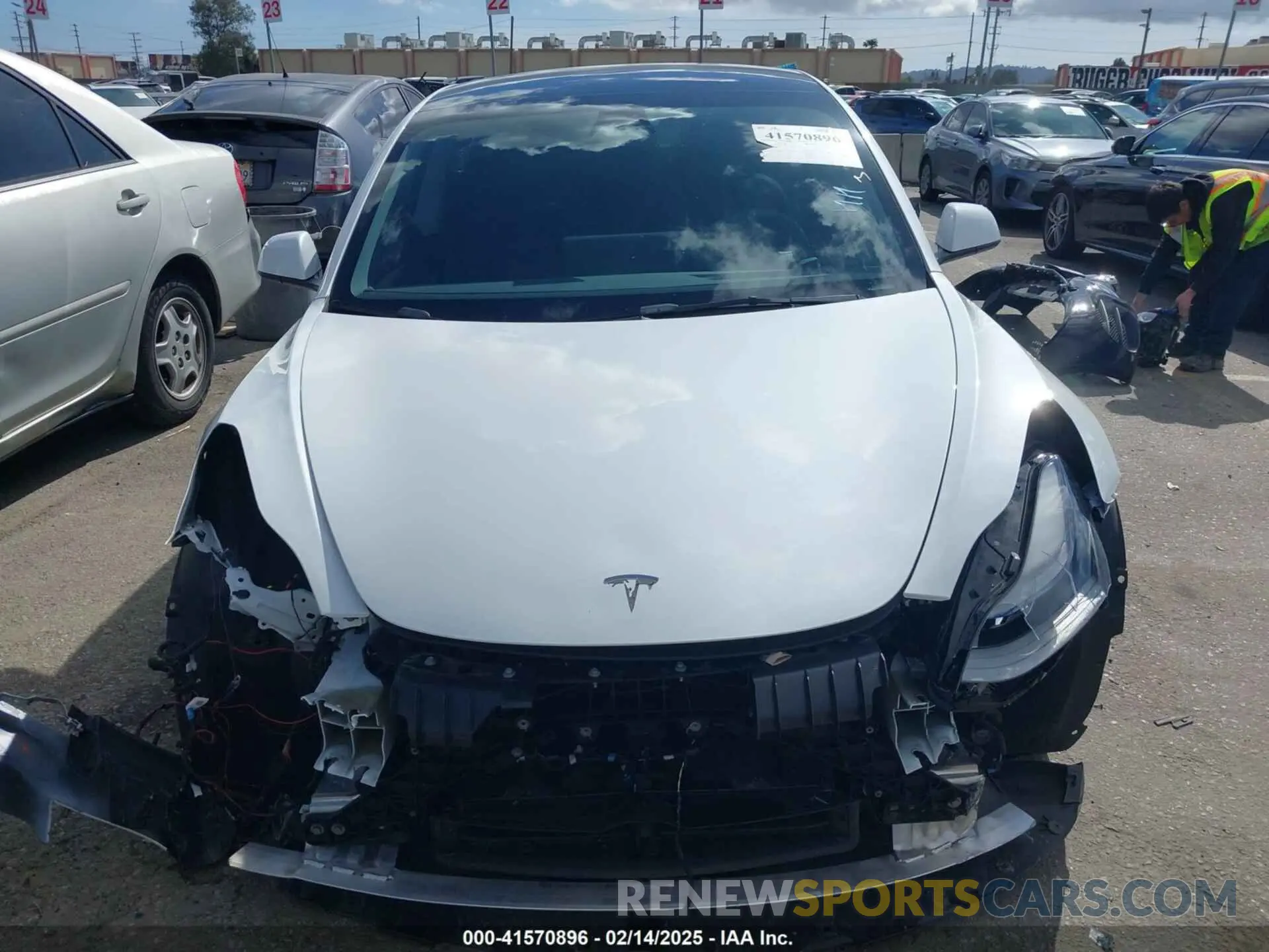 13 Фотография поврежденного автомобиля 5YJ3E1EA6PF488405 TESLA MODEL 3 2023