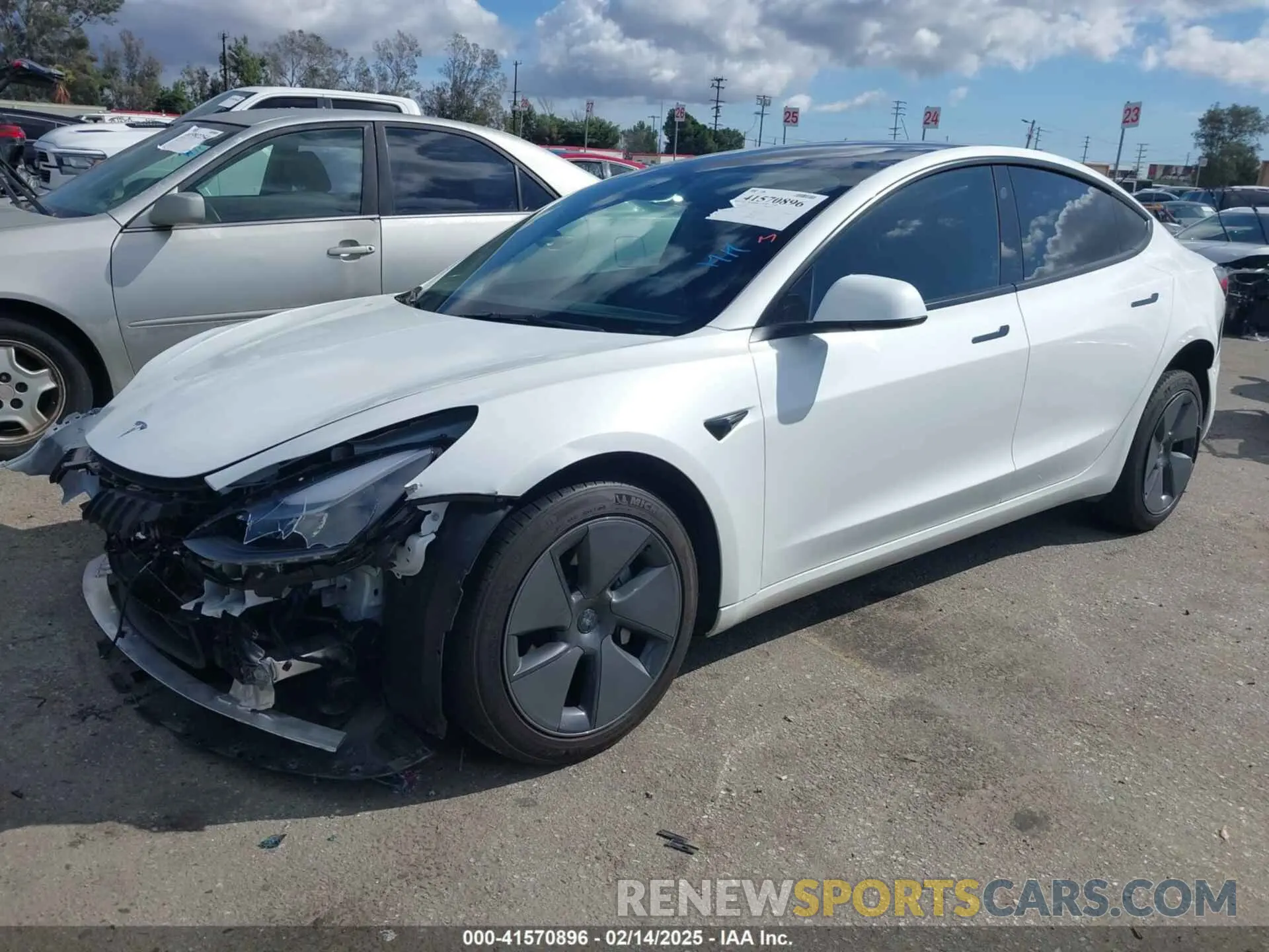 2 Фотография поврежденного автомобиля 5YJ3E1EA6PF488405 TESLA MODEL 3 2023