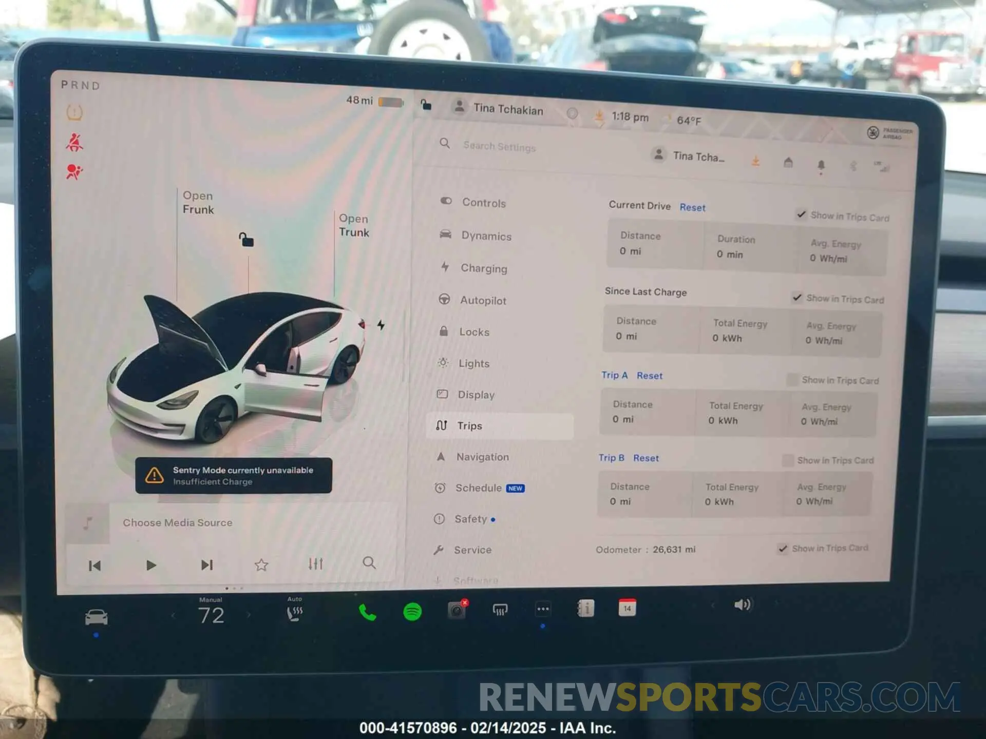 7 Фотография поврежденного автомобиля 5YJ3E1EA6PF488405 TESLA MODEL 3 2023