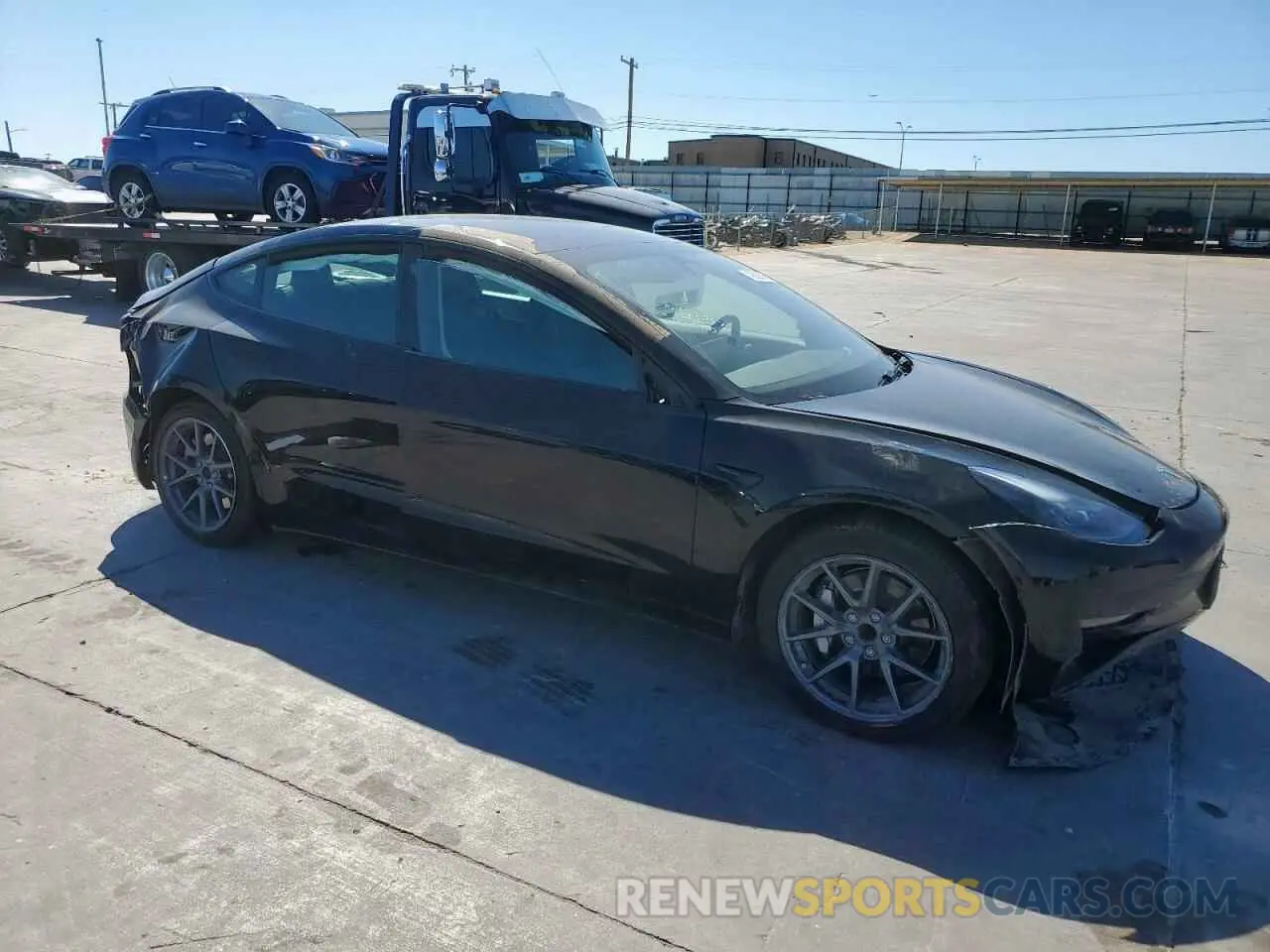 4 Фотография поврежденного автомобиля 5YJ3E1EA6PF491739 TESLA MODEL 3 2023