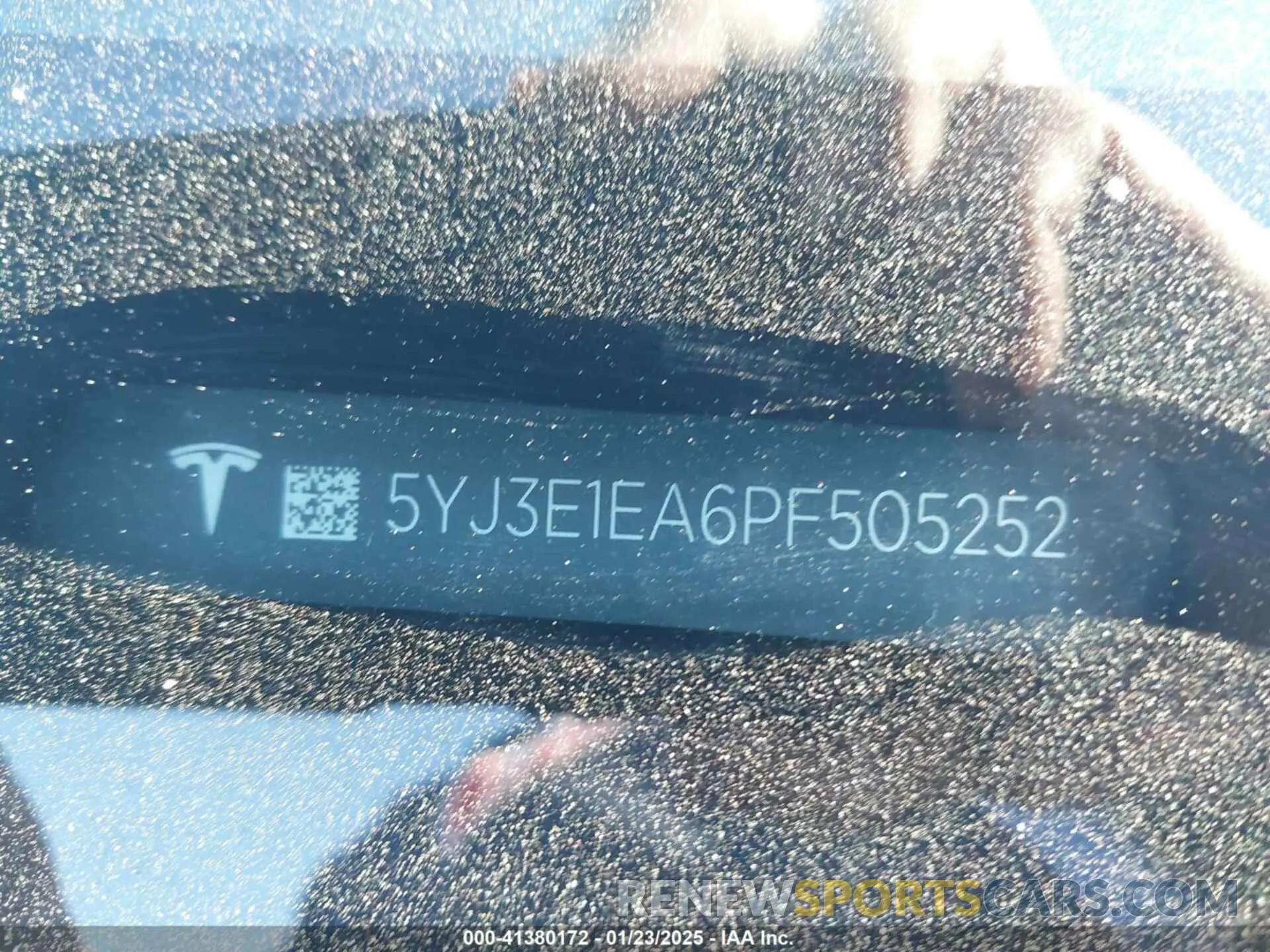 9 Photograph of a damaged car 5YJ3E1EA6PF505252 TESLA MODEL 3 2023