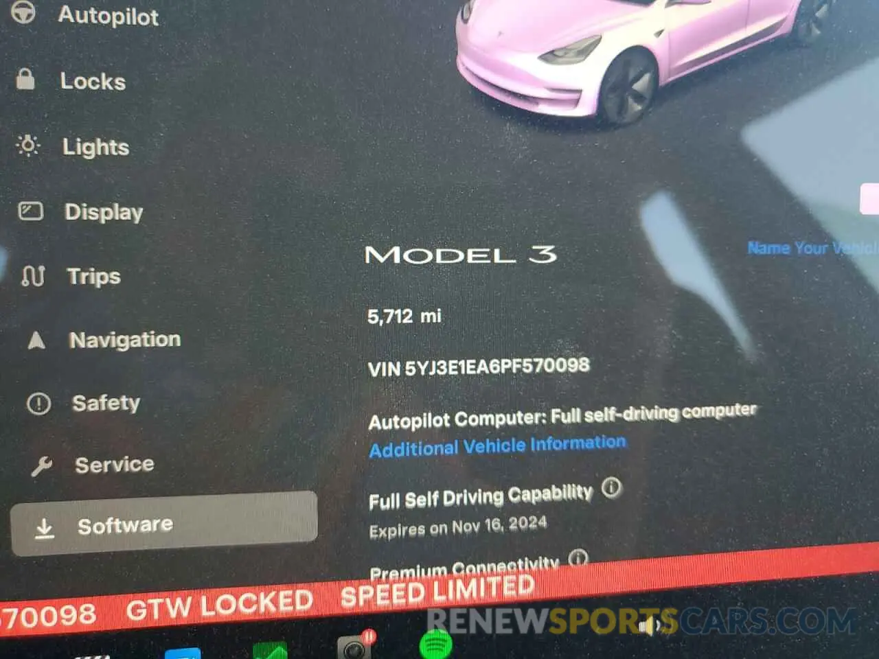 9 Photograph of a damaged car 5YJ3E1EA6PF570098 TESLA MODEL 3 2023
