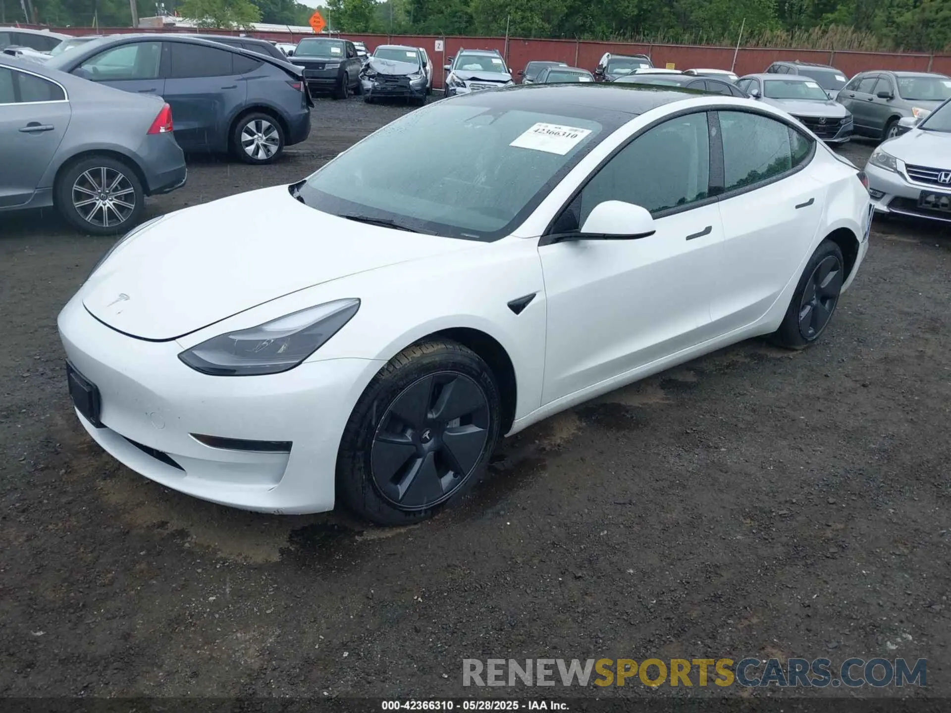 2 Photograph of a damaged car 5YJ3E1EA6PF570876 TESLA MODEL 3 2023