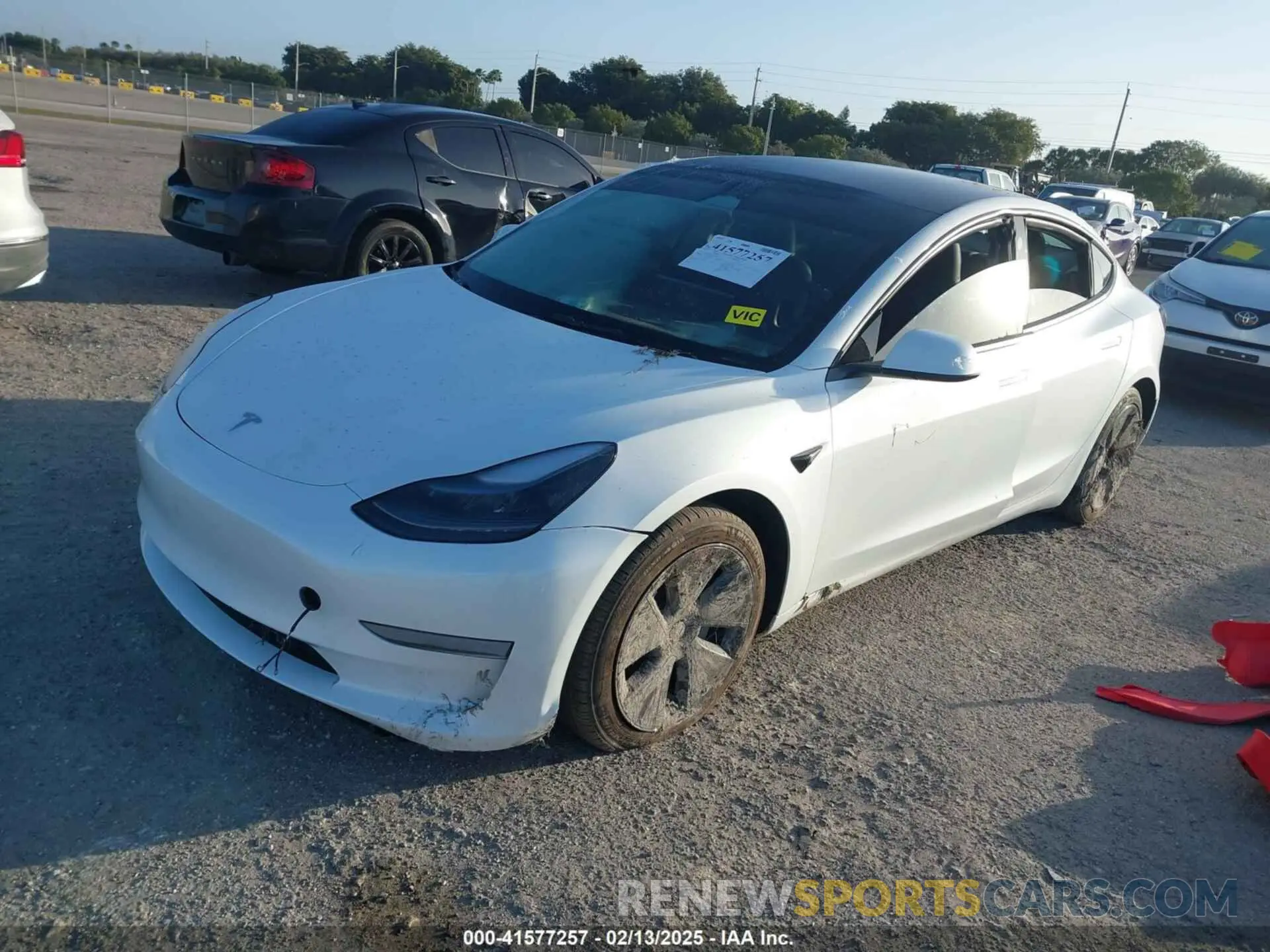 2 Фотография поврежденного автомобиля 5YJ3E1EA6PF595051 TESLA MODEL 3 2023
