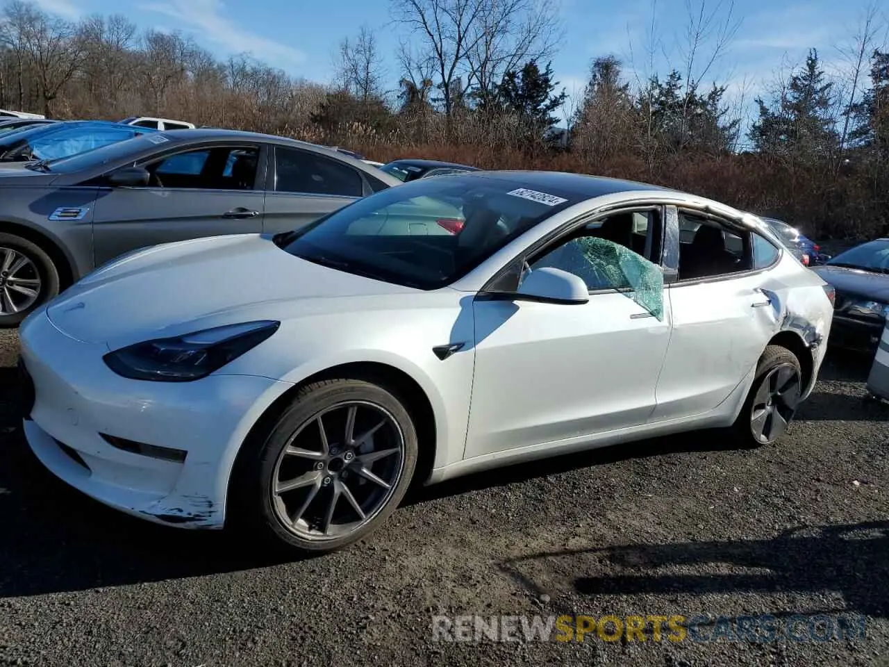 1 Photograph of a damaged car 5YJ3E1EA6PF598306 TESLA MODEL 3 2023