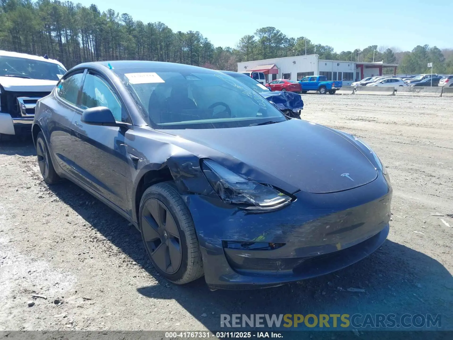 1 Photograph of a damaged car 5YJ3E1EA6PF602872 TESLA MODEL 3 2023