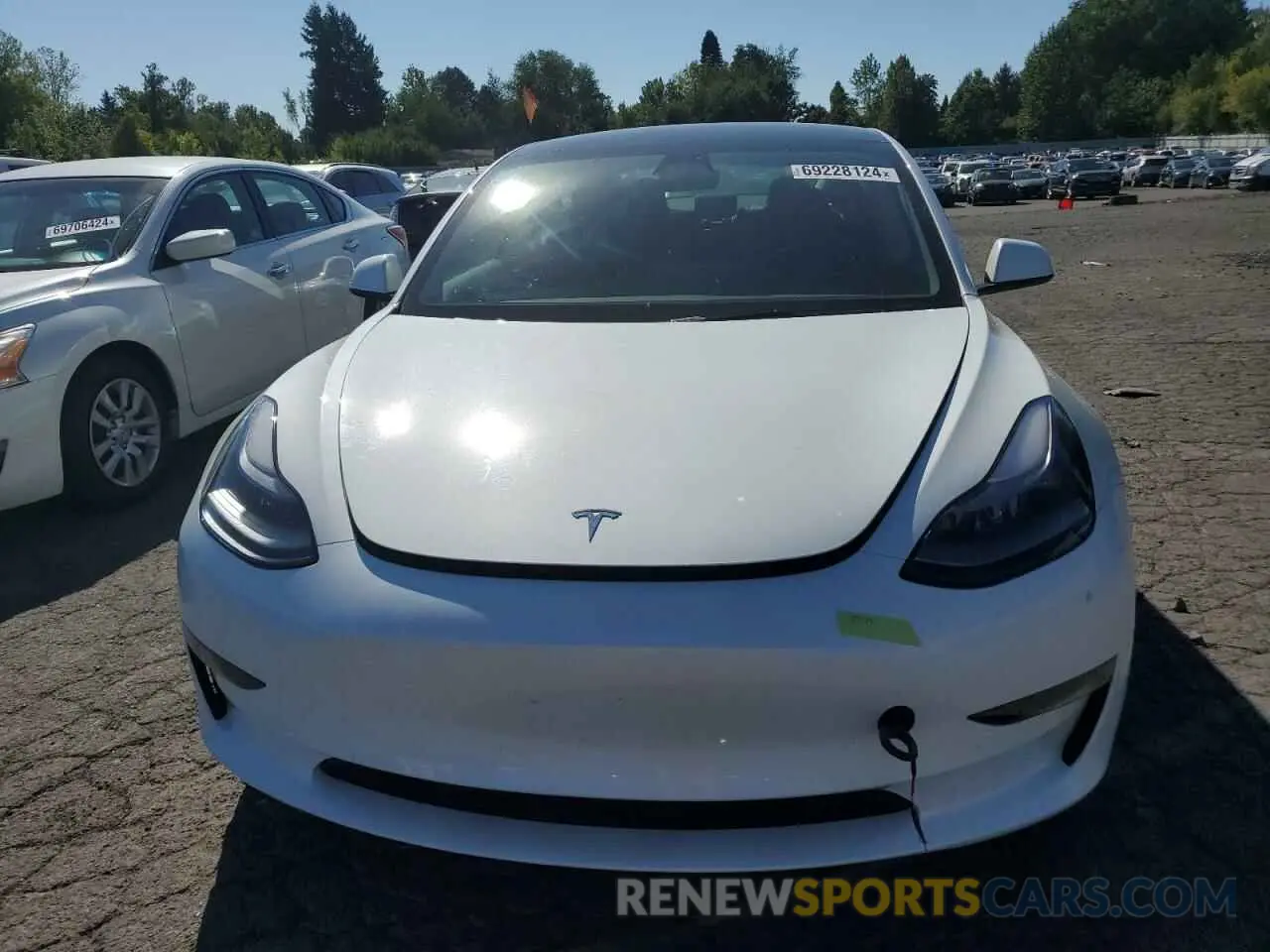 5 Photograph of a damaged car 5YJ3E1EA6PF605674 TESLA MODEL 3 2023