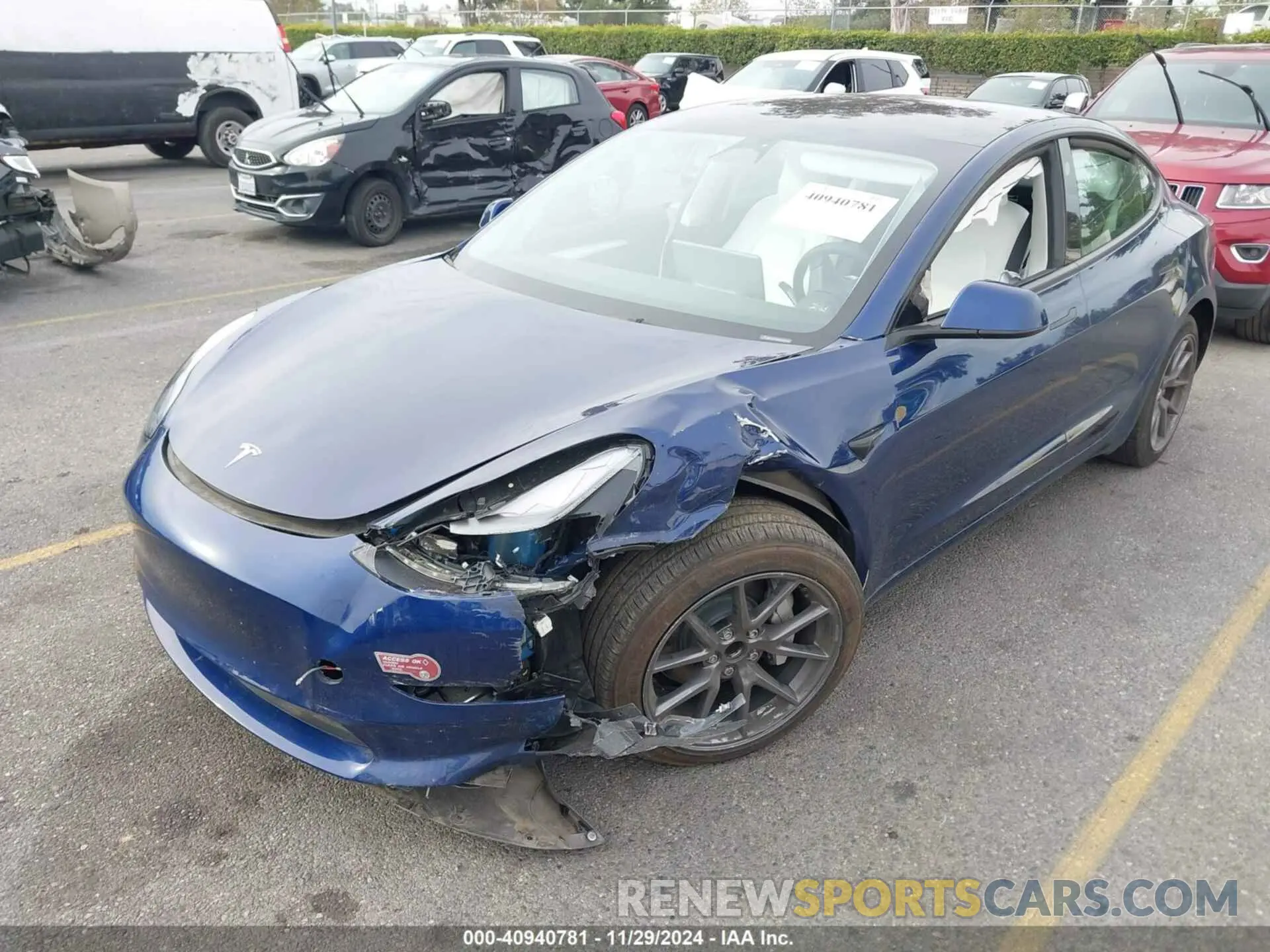 2 Photograph of a damaged car 5YJ3E1EA6PF610566 TESLA MODEL 3 2023