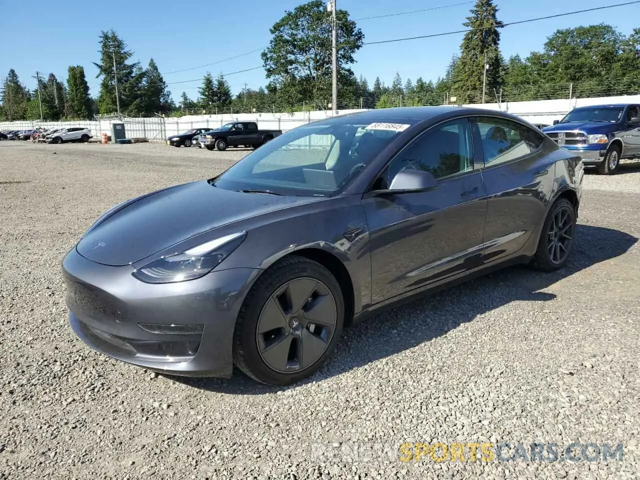 1 Photograph of a damaged car 5YJ3E1EA6PF643986 TESLA MODEL 3 2023
