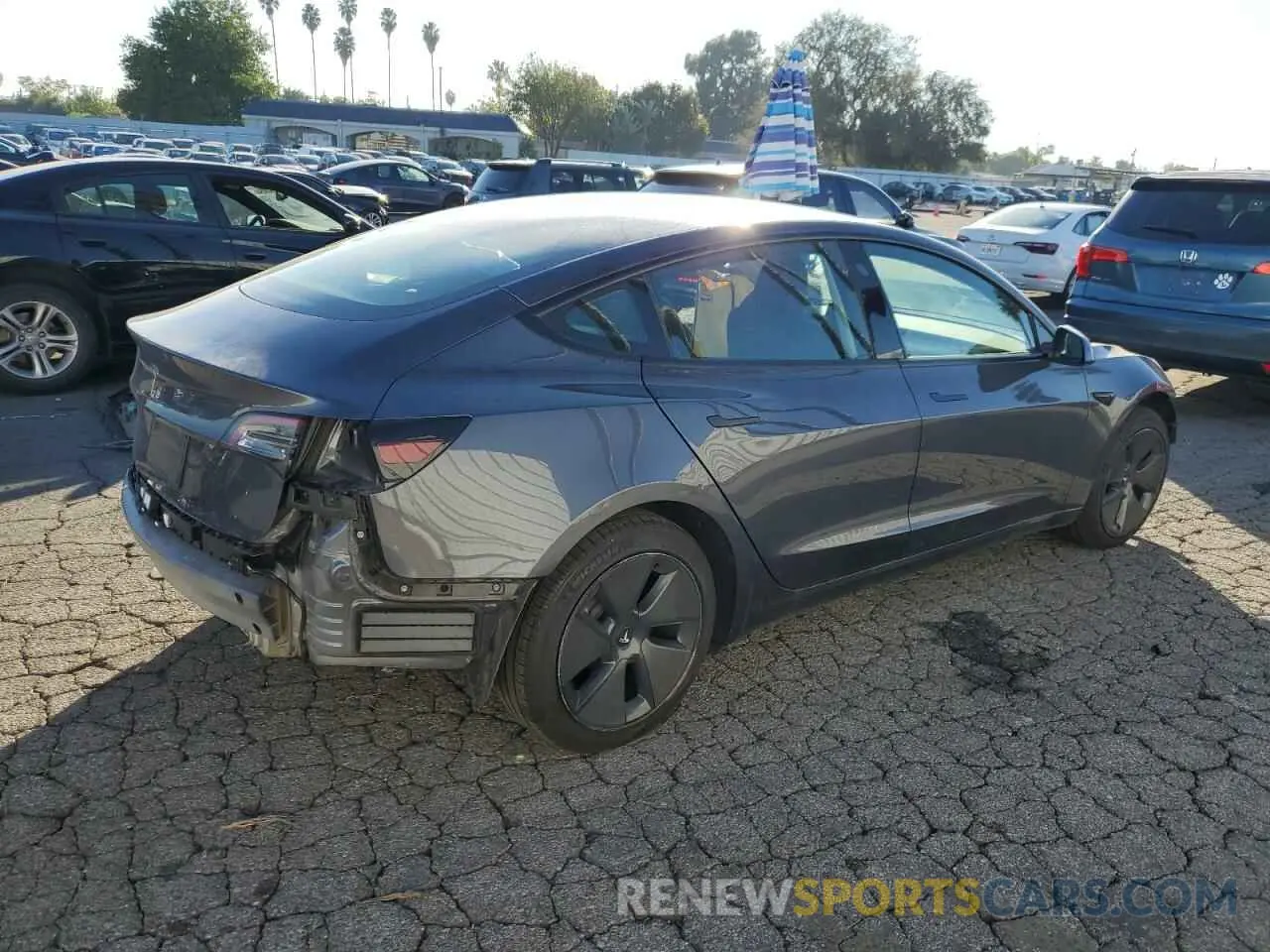 3 Photograph of a damaged car 5YJ3E1EA6PF659038 TESLA MODEL 3 2023