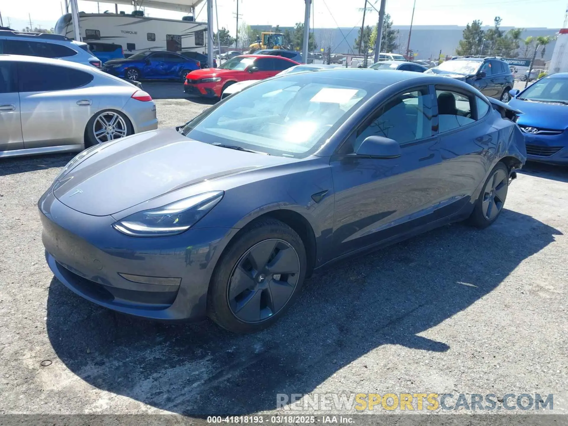 2 Photograph of a damaged car 5YJ3E1EA6PF659914 TESLA MODEL 3 2023