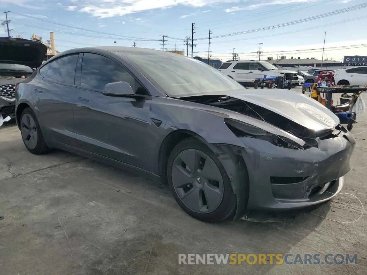 4 Фотография поврежденного автомобиля 5YJ3E1EA6PF684943 TESLA MODEL 3 2023