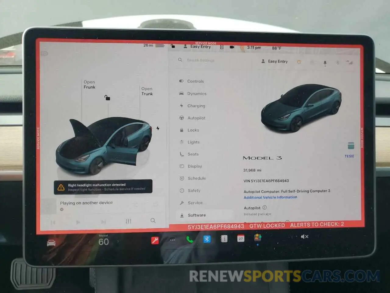 9 Фотография поврежденного автомобиля 5YJ3E1EA6PF684943 TESLA MODEL 3 2023