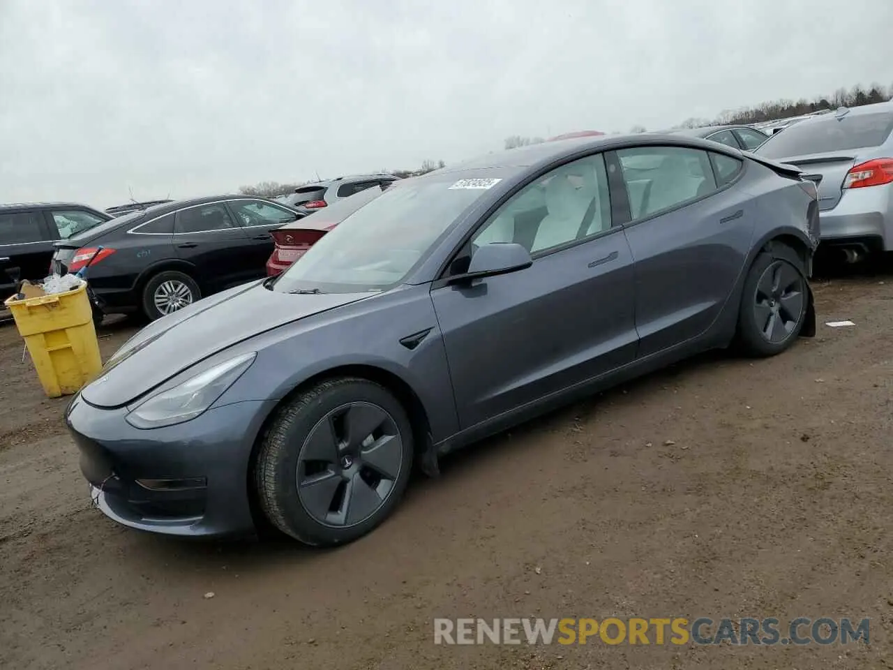 1 Photograph of a damaged car 5YJ3E1EA6PF696574 TESLA MODEL 3 2023
