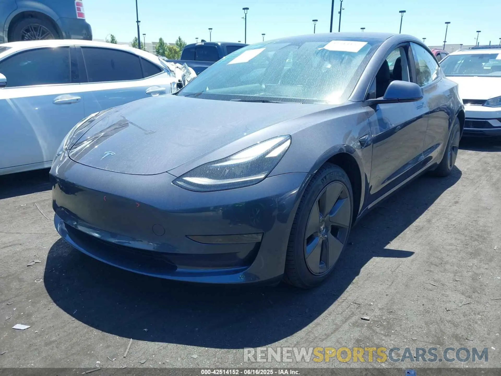 2 Photograph of a damaged car 5YJ3E1EA6PF709680 TESLA MODEL 3 2023