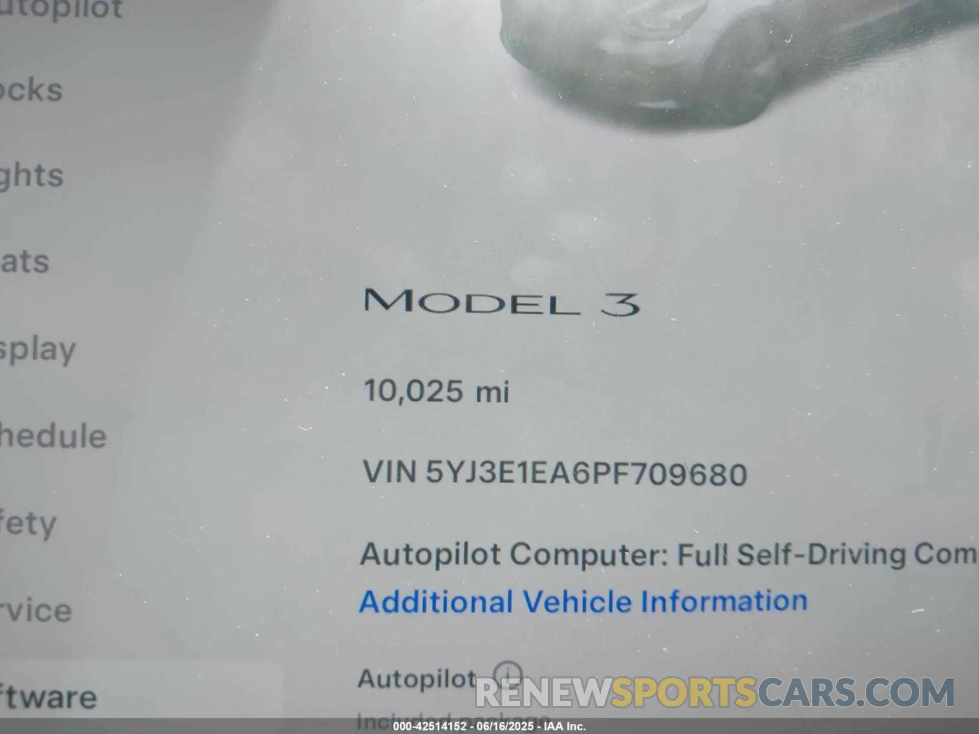 7 Photograph of a damaged car 5YJ3E1EA6PF709680 TESLA MODEL 3 2023