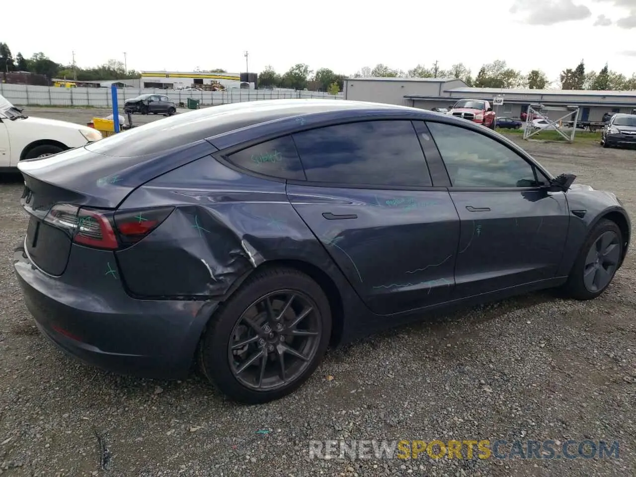 3 Photograph of a damaged car 5YJ3E1EA7PF395196 TESLA MODEL 3 2023