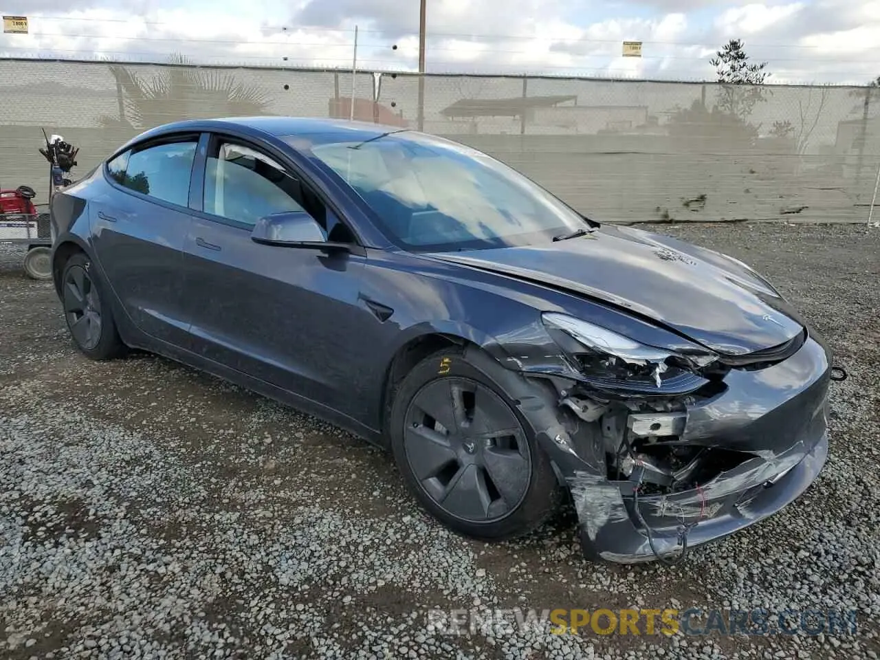 4 Photograph of a damaged car 5YJ3E1EA7PF410411 TESLA MODEL 3 2023