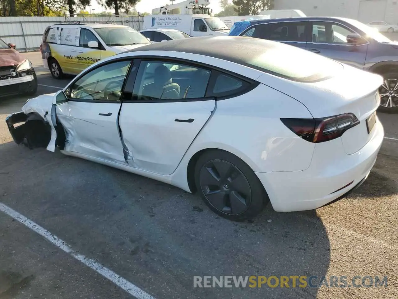 2 Photograph of a damaged car 5YJ3E1EA7PF417438 TESLA MODEL 3 2023