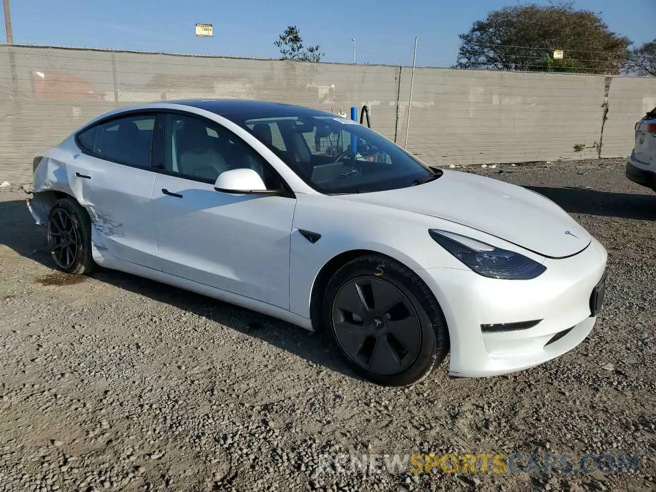 4 Photograph of a damaged car 5YJ3E1EA7PF430495 TESLA MODEL 3 2023